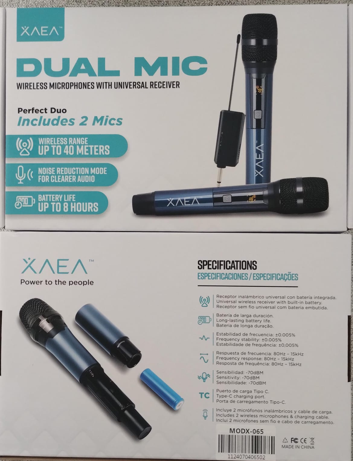 Micrófono inalámbrico doble XAEA