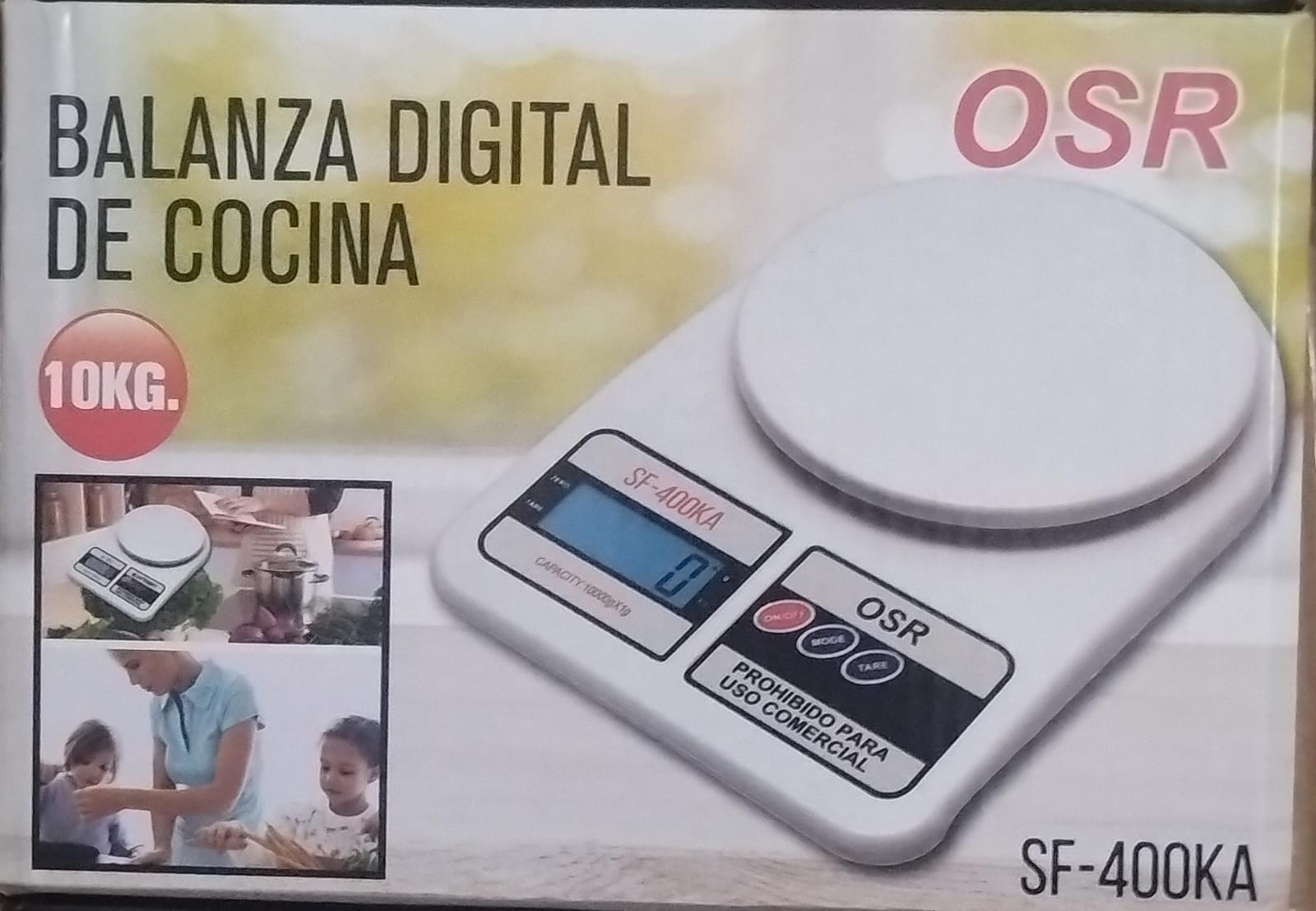 Balanza digital de cocina OSR SF-400KA