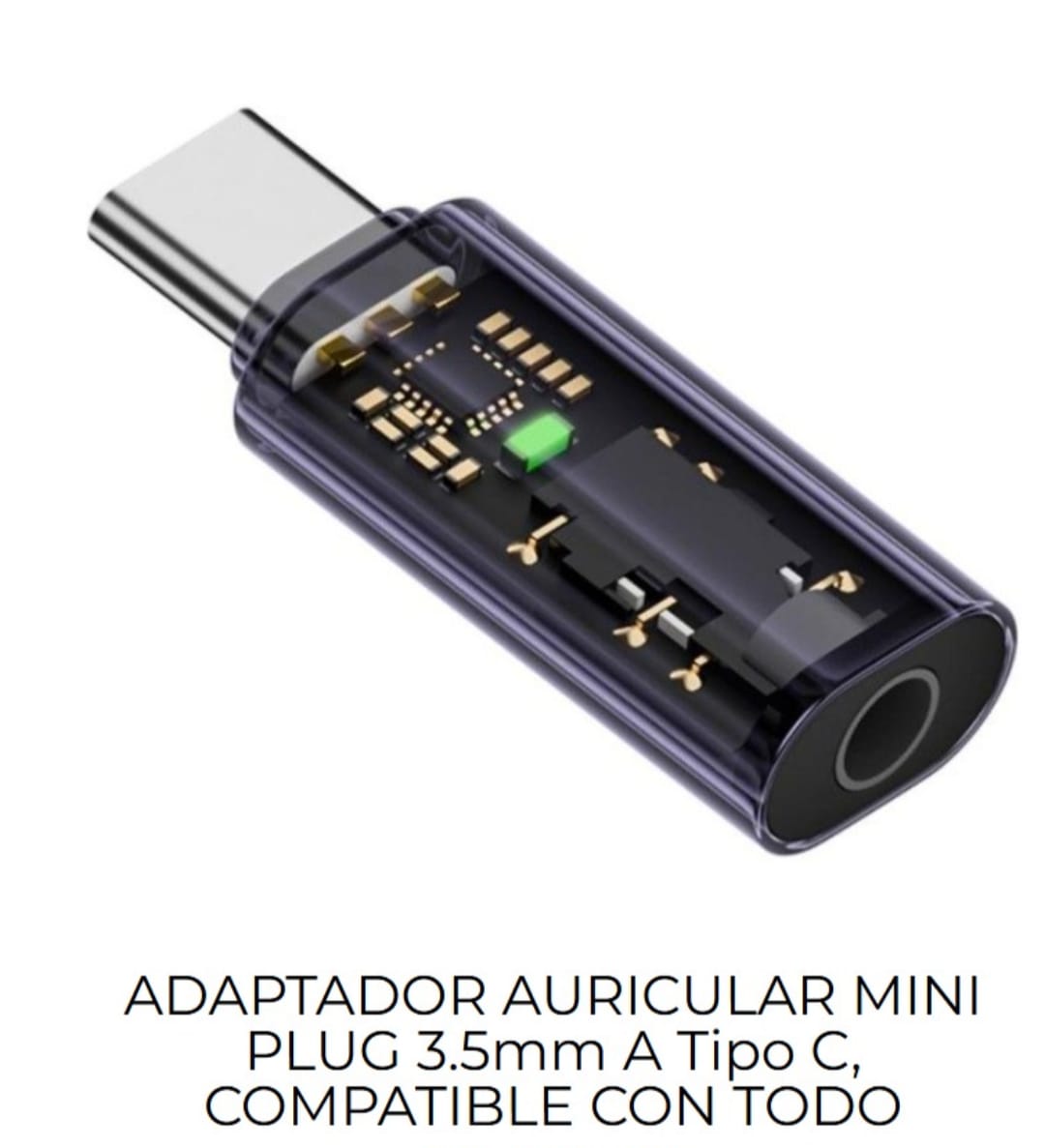Adaptador auricular mini plug 3.5mm a Tipo C