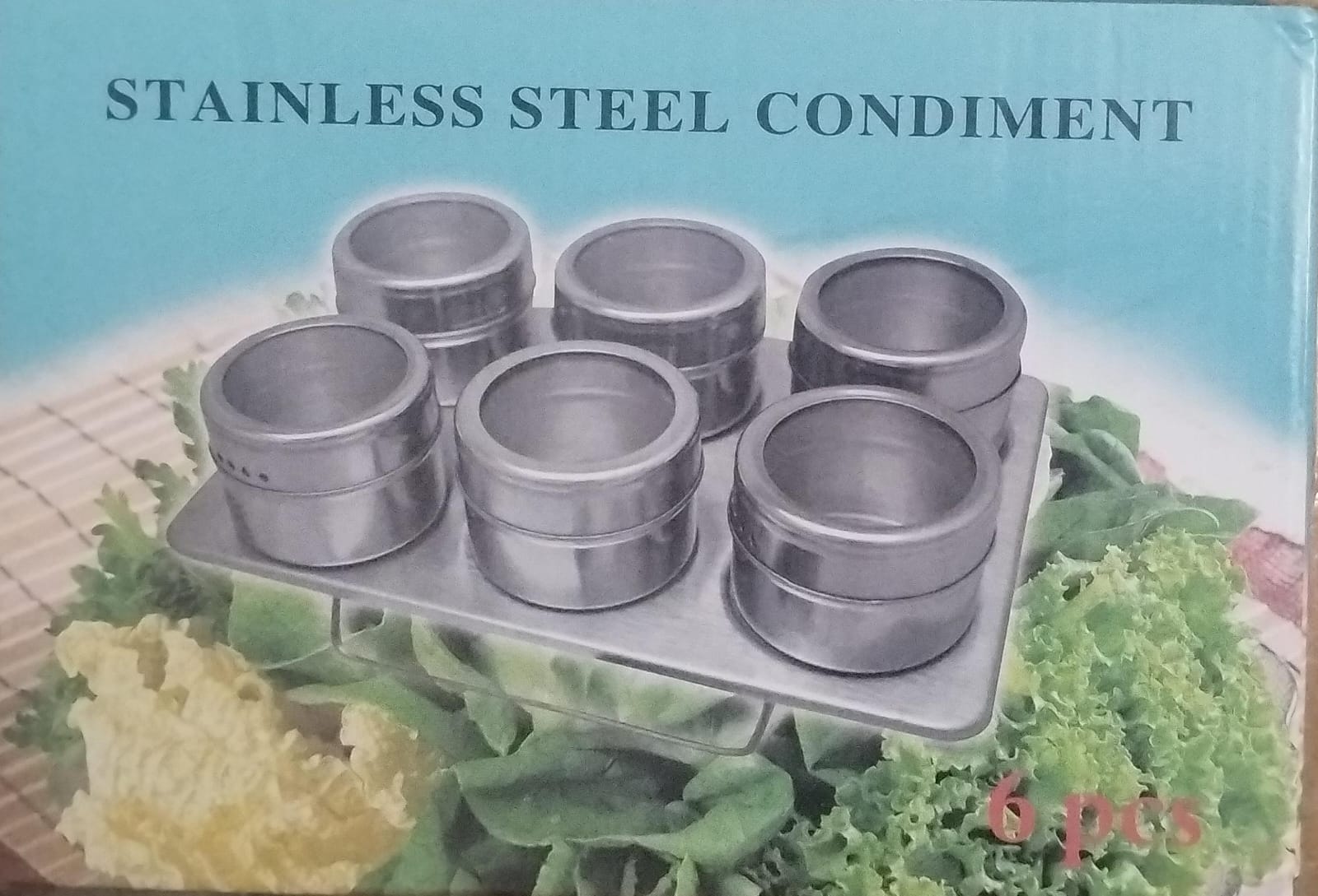 especiero de acero inoxidable