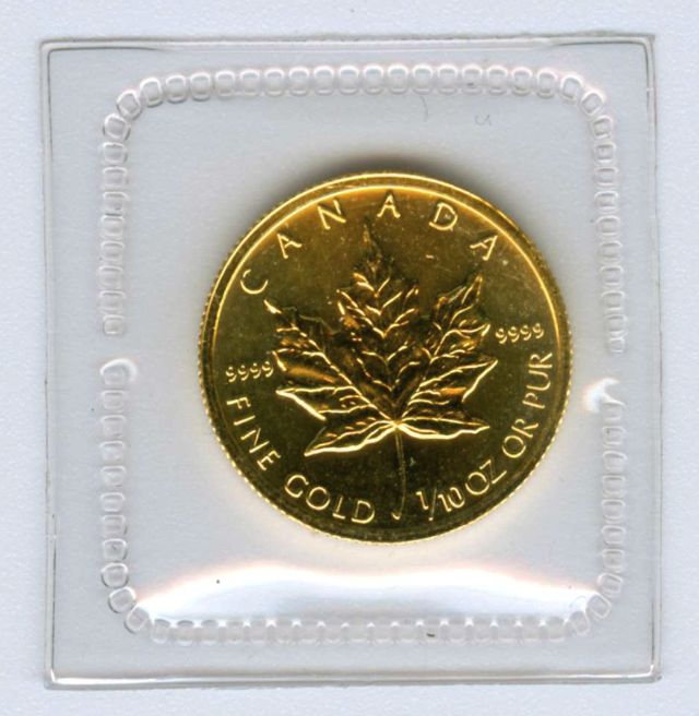 1/10 ounce gold