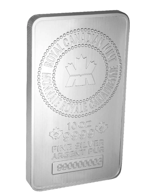 RCM 10 oz Silver Bar 