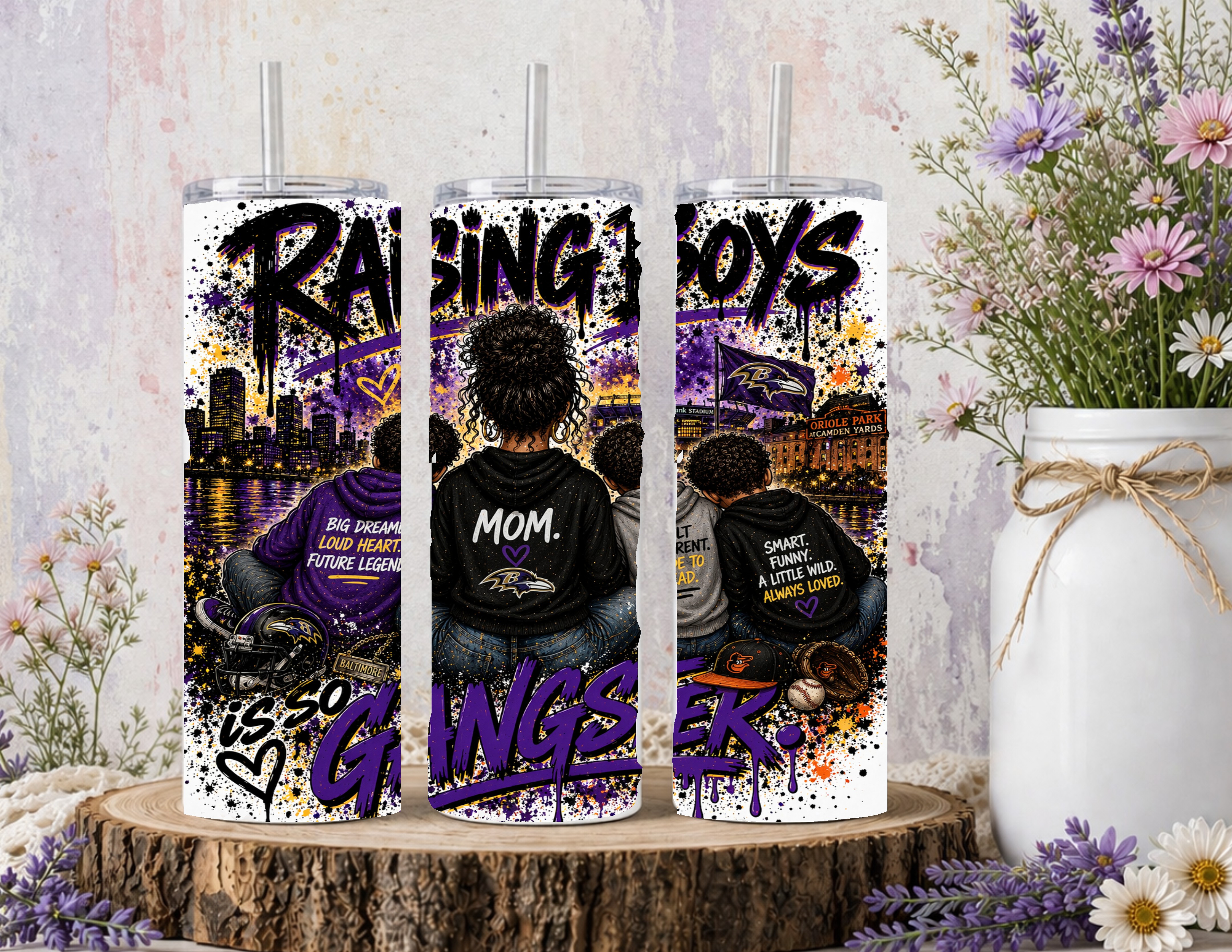 Ravens Boys Gang Tumbler