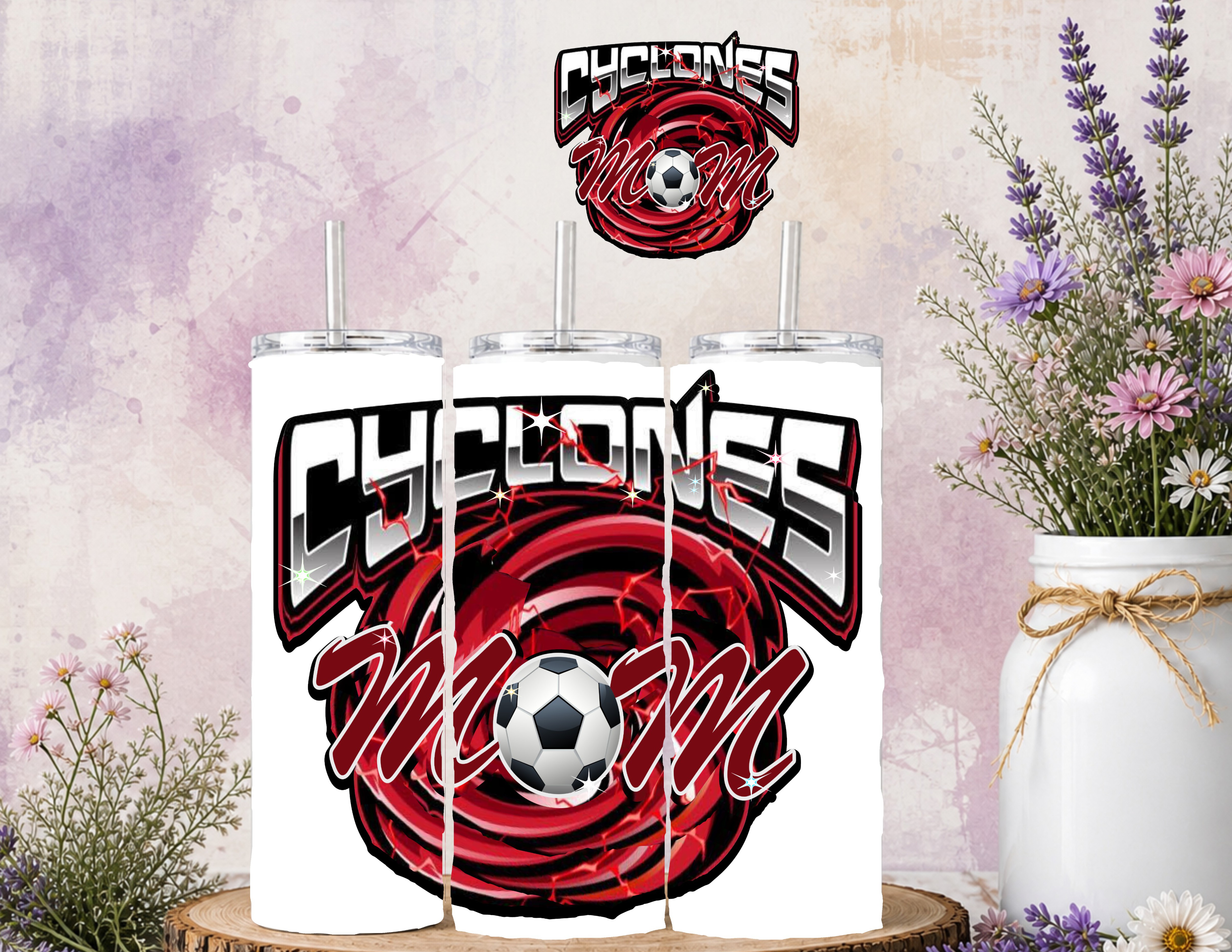 Cyclones Mom Soccer Tumbler
