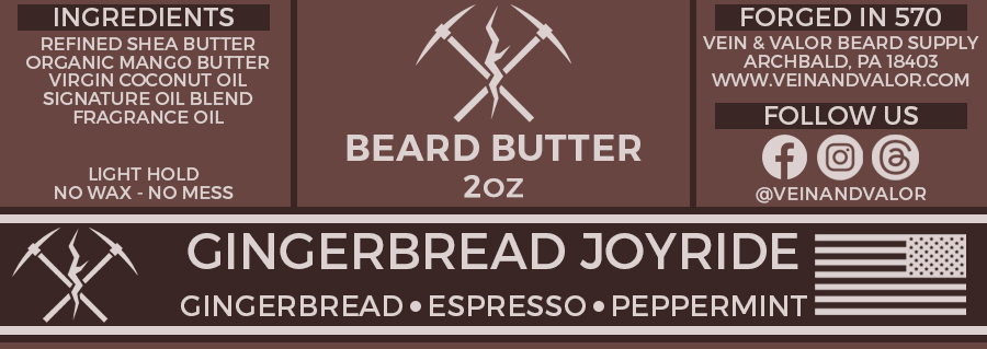 Gingerbread Joyride Beard Butter