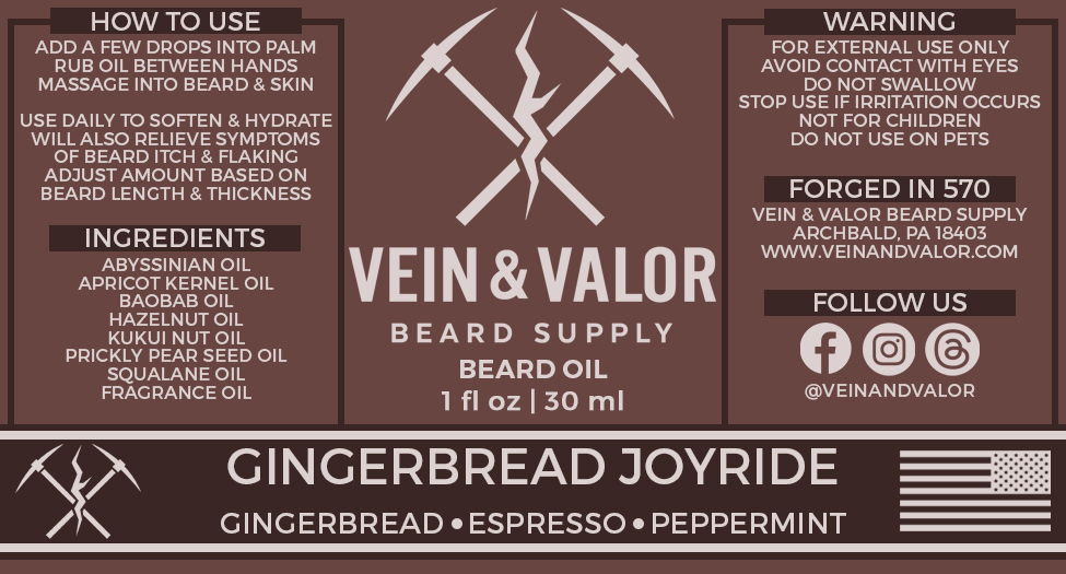 Gingerbread Joyride Beard Oil