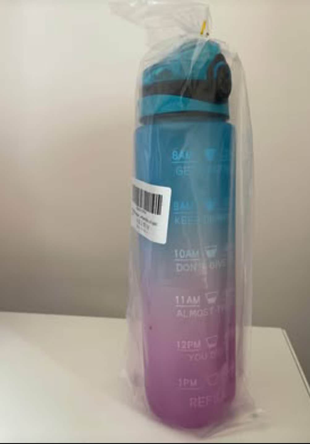32oz Motivational Water Bottle with Time Marker *BRAND NEW*