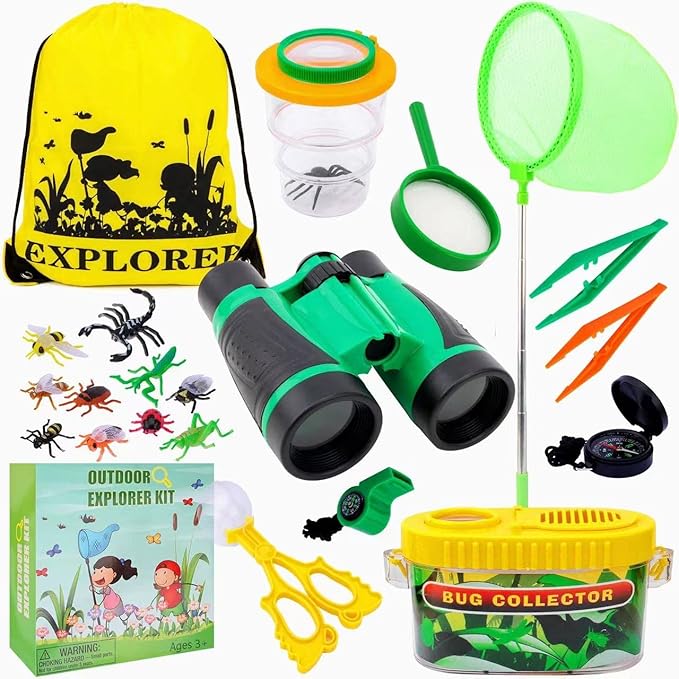 Kids Outdoor Toys Camping Gear Bug Catcher Kit with Binoculars *BRAND NEW*