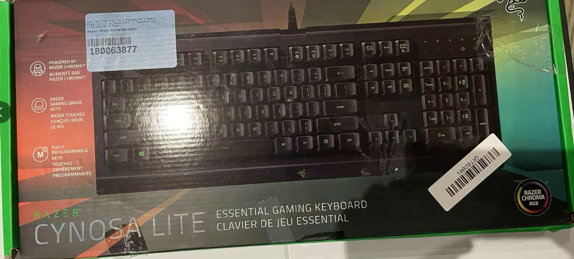 RAZER Cynosa Essential Gaming Keyboard BRAND NEW