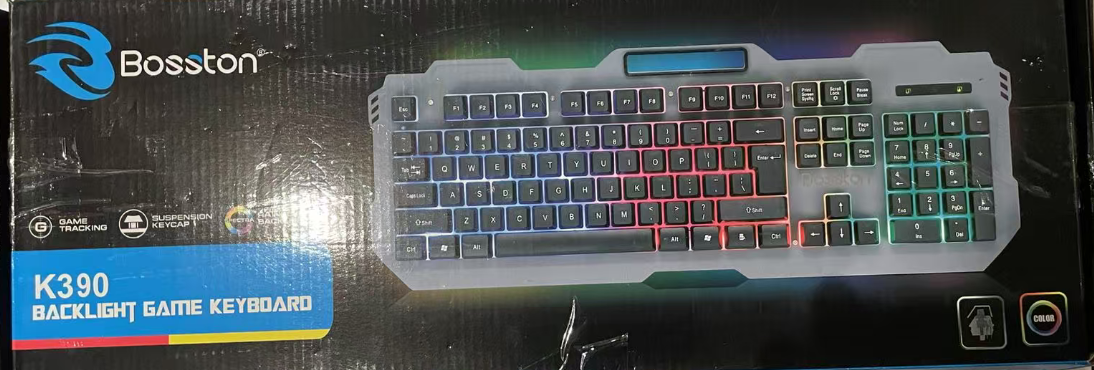Bosstan K390 Backlight Game Keyboard BRAND NEW