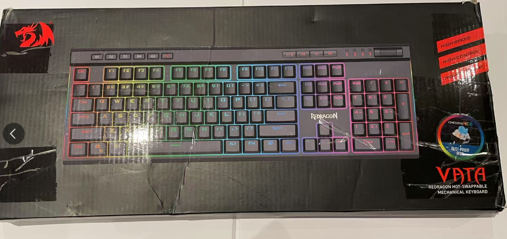 VATA Red Dragon Hot Swappable Mechanical Keyboard