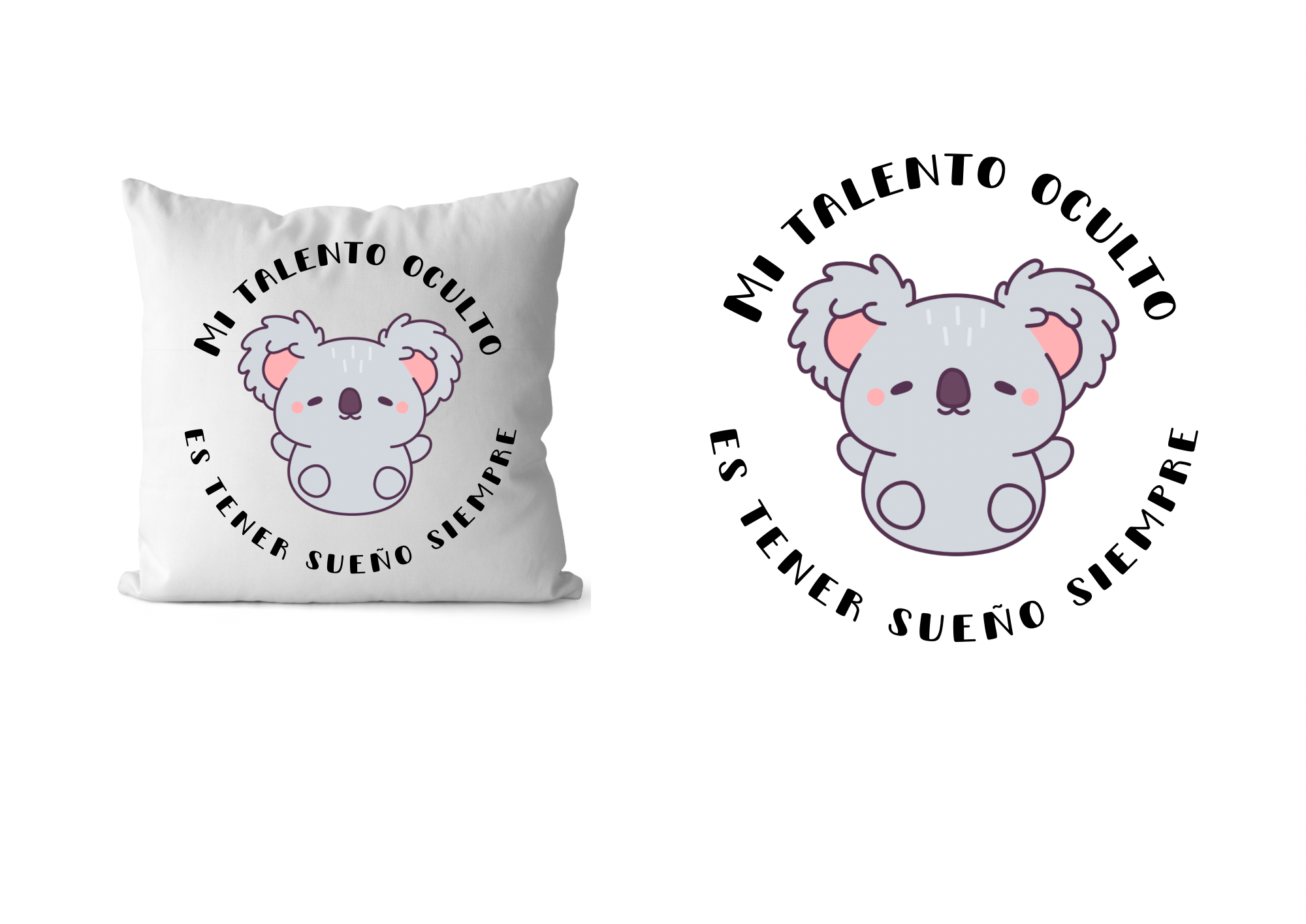 Cojín de koala soñoliento