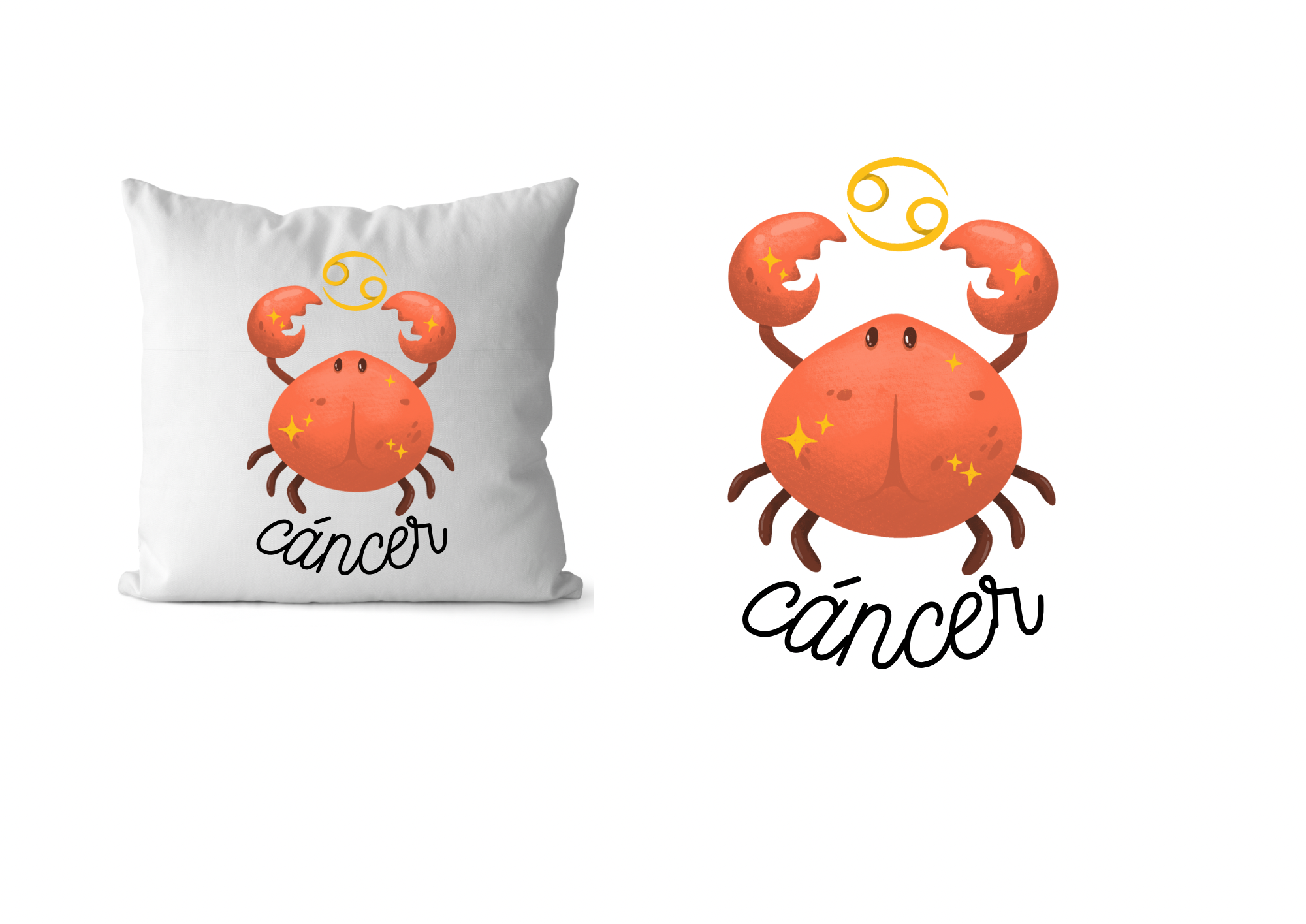 Cojín de signo zodiacal cáncer