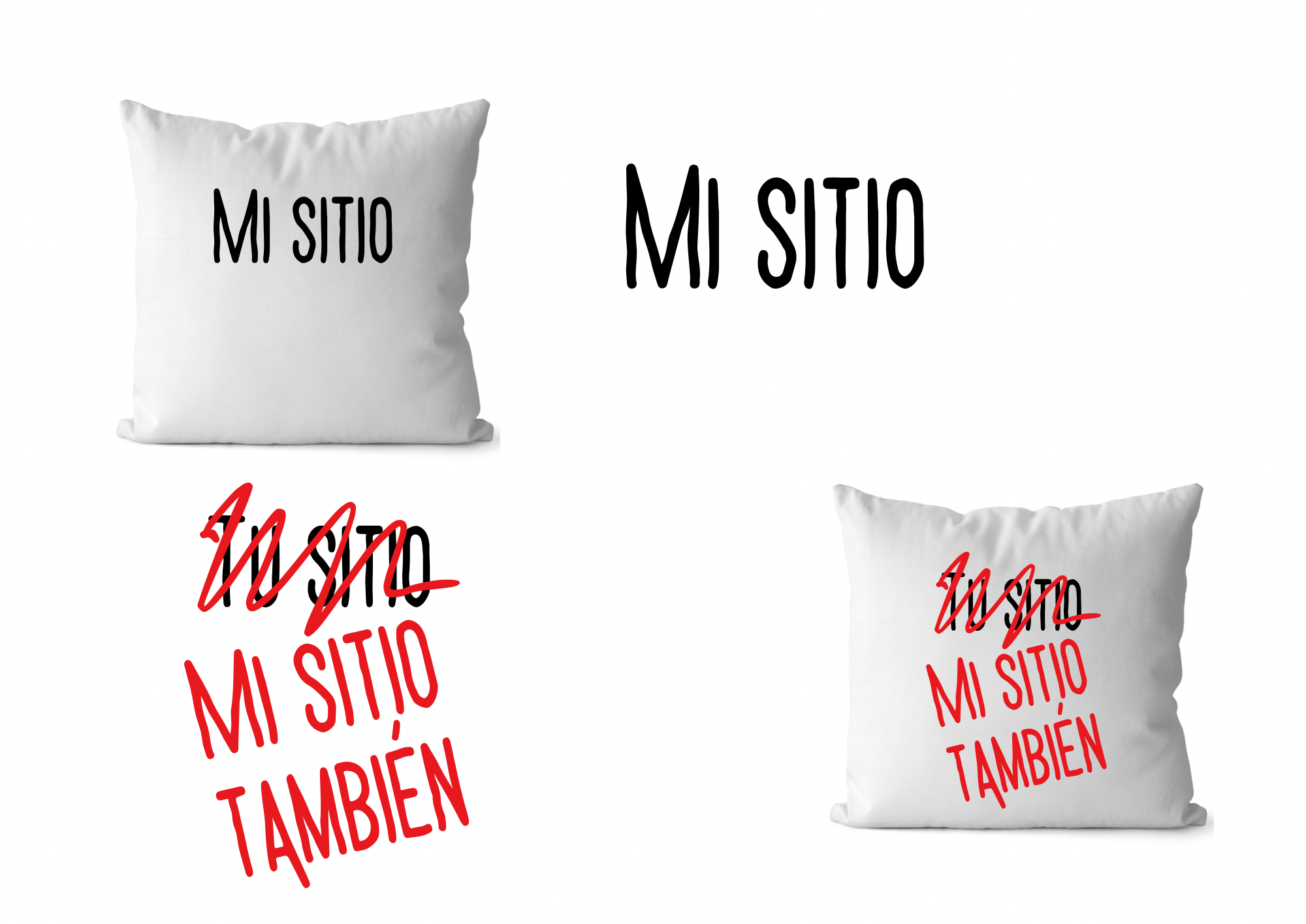 Cojín decorativo 'Mi Sitio'