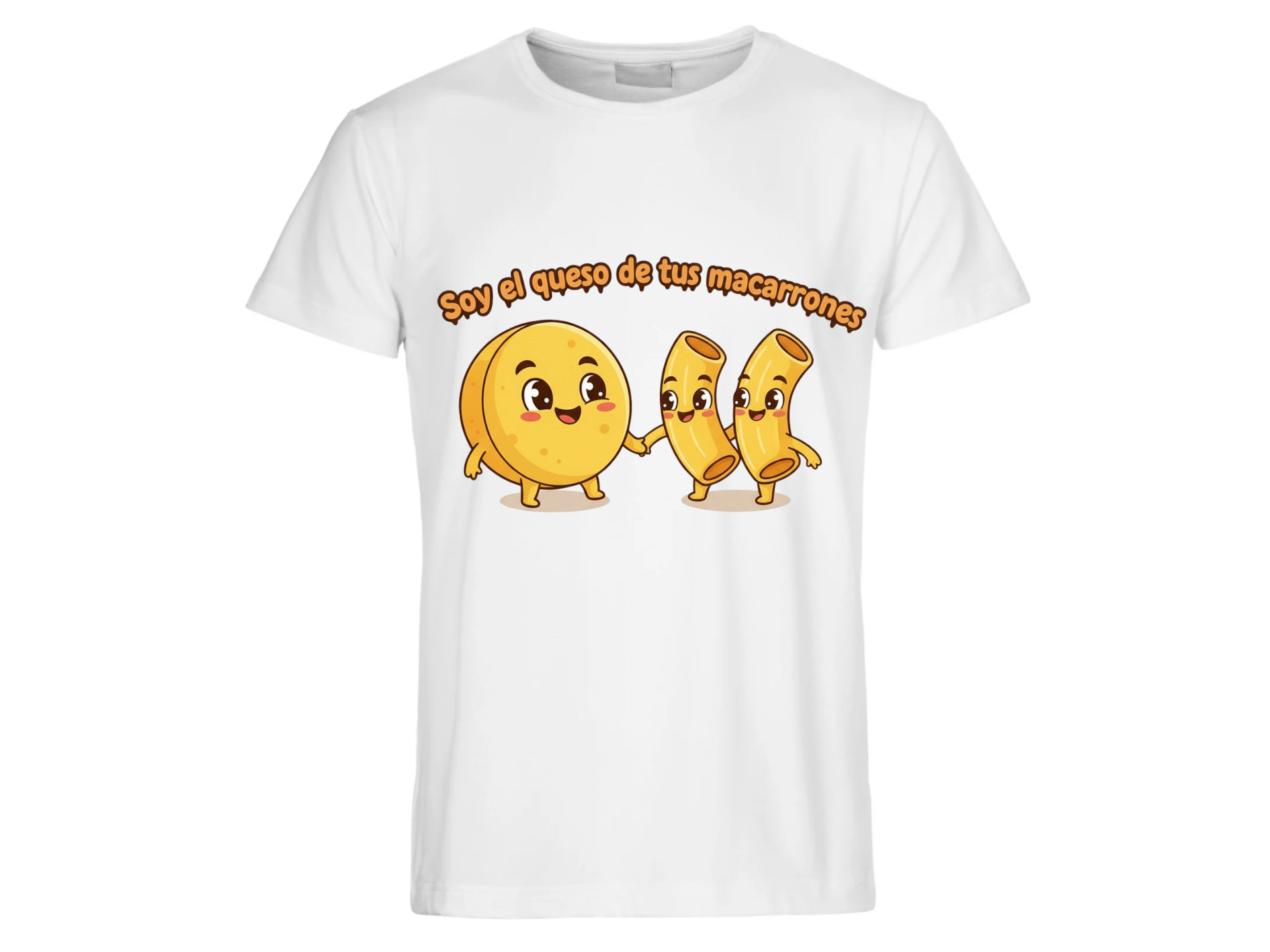 Camiseta divertida 'Soy el queso de tus macarrones'