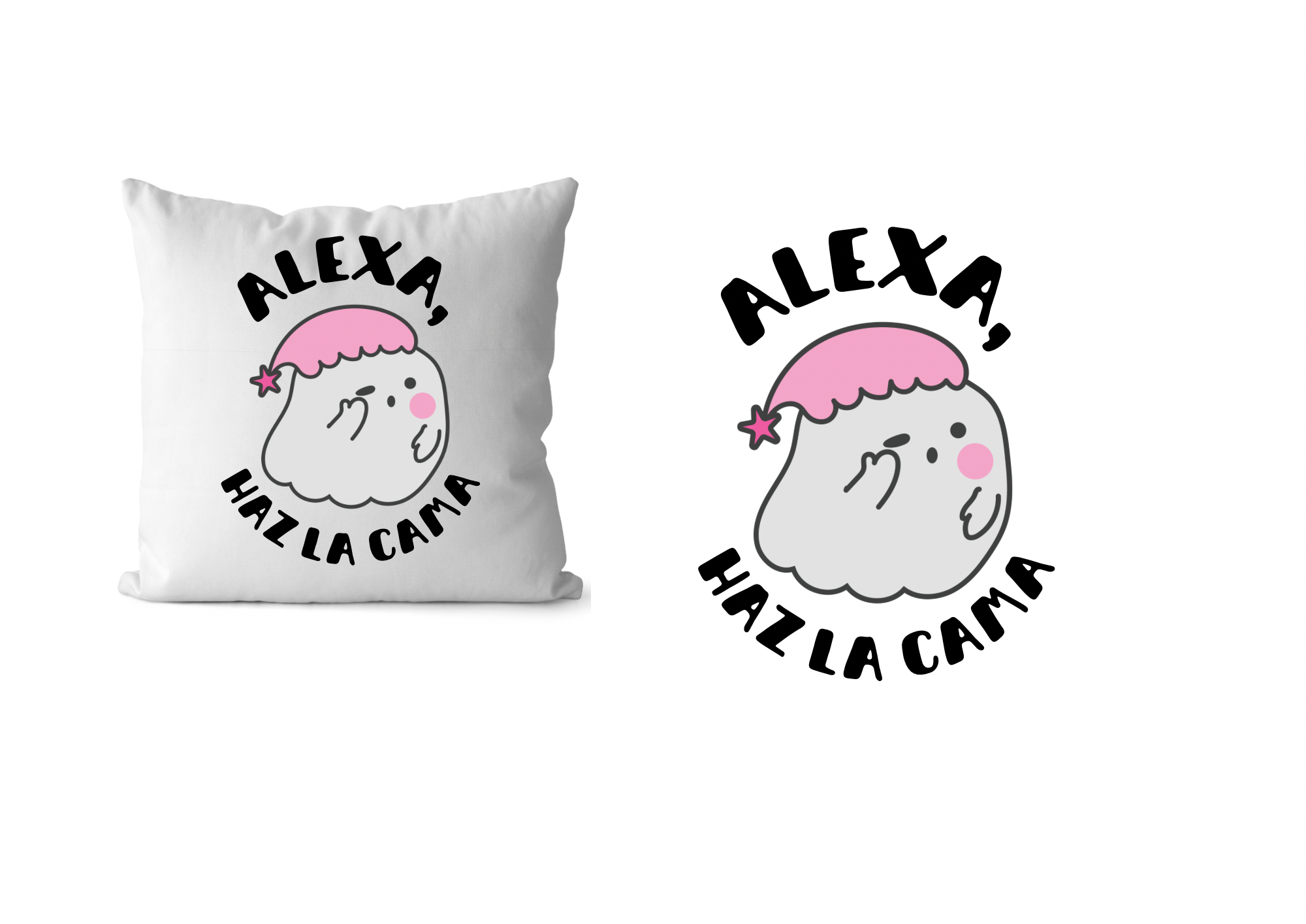 Cojín Alexa, haz la cama