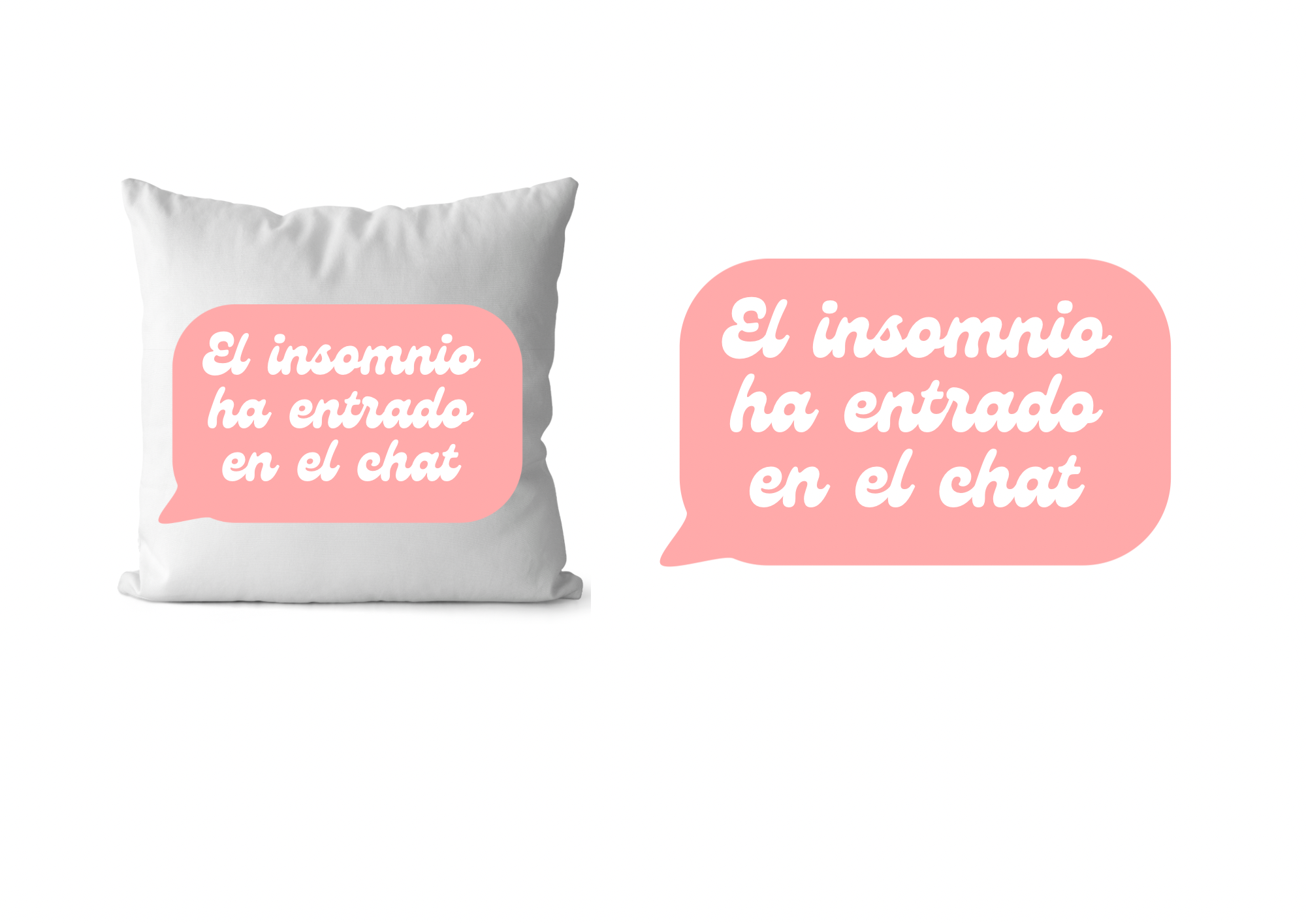 Cojín 'El insomnio ha entrado en el chat'