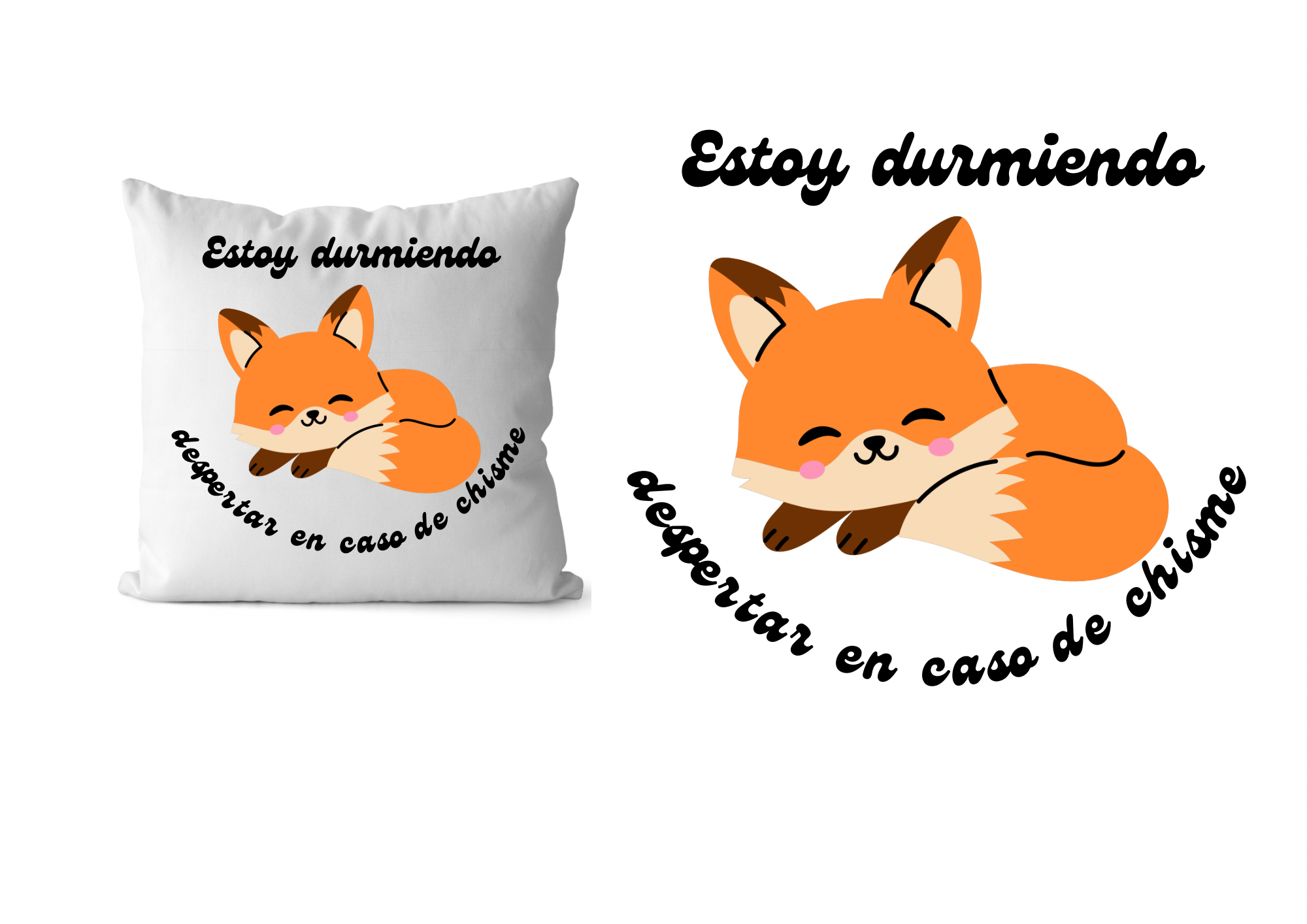 Cojín zorro dormilón