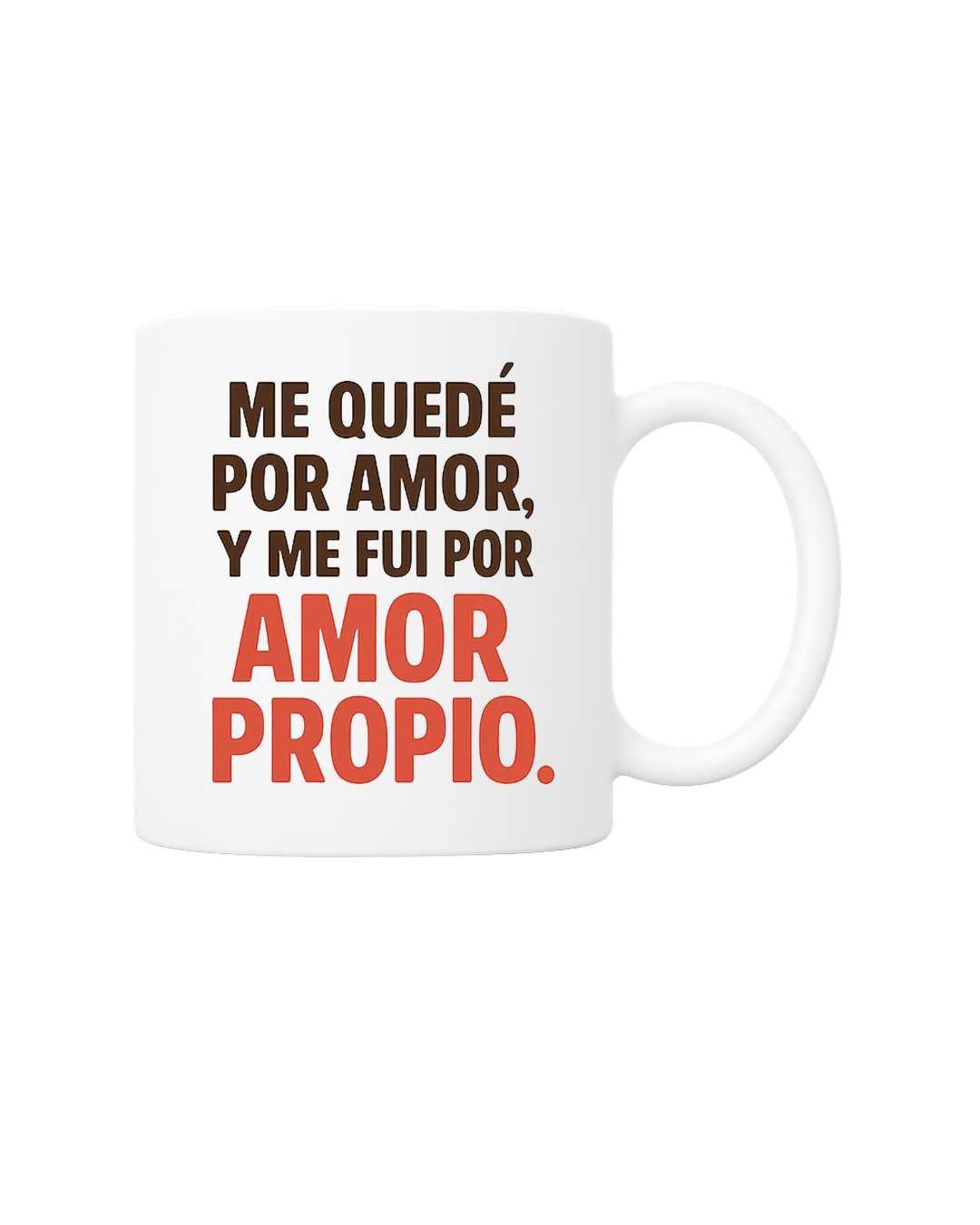 Taza con frase motivacional