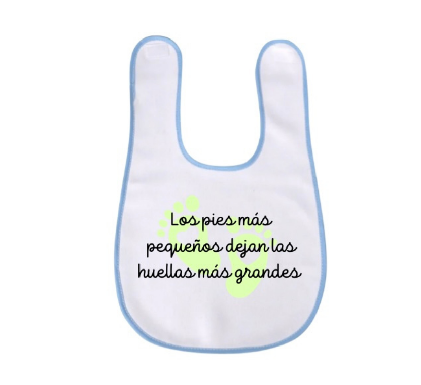 Babero con mensaje