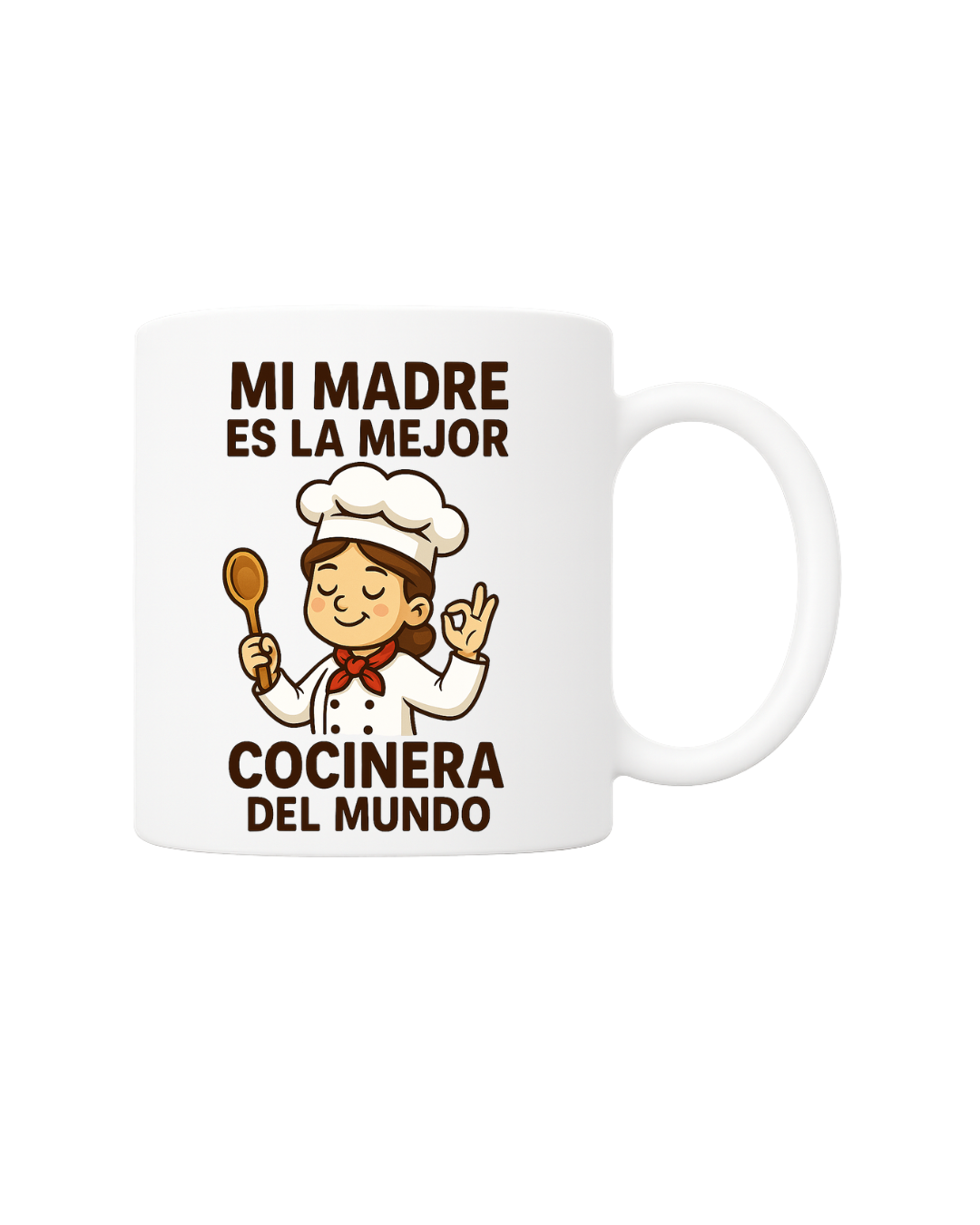 Taza de cerámica 'Mi madre es la mejor cocinera del mundo'