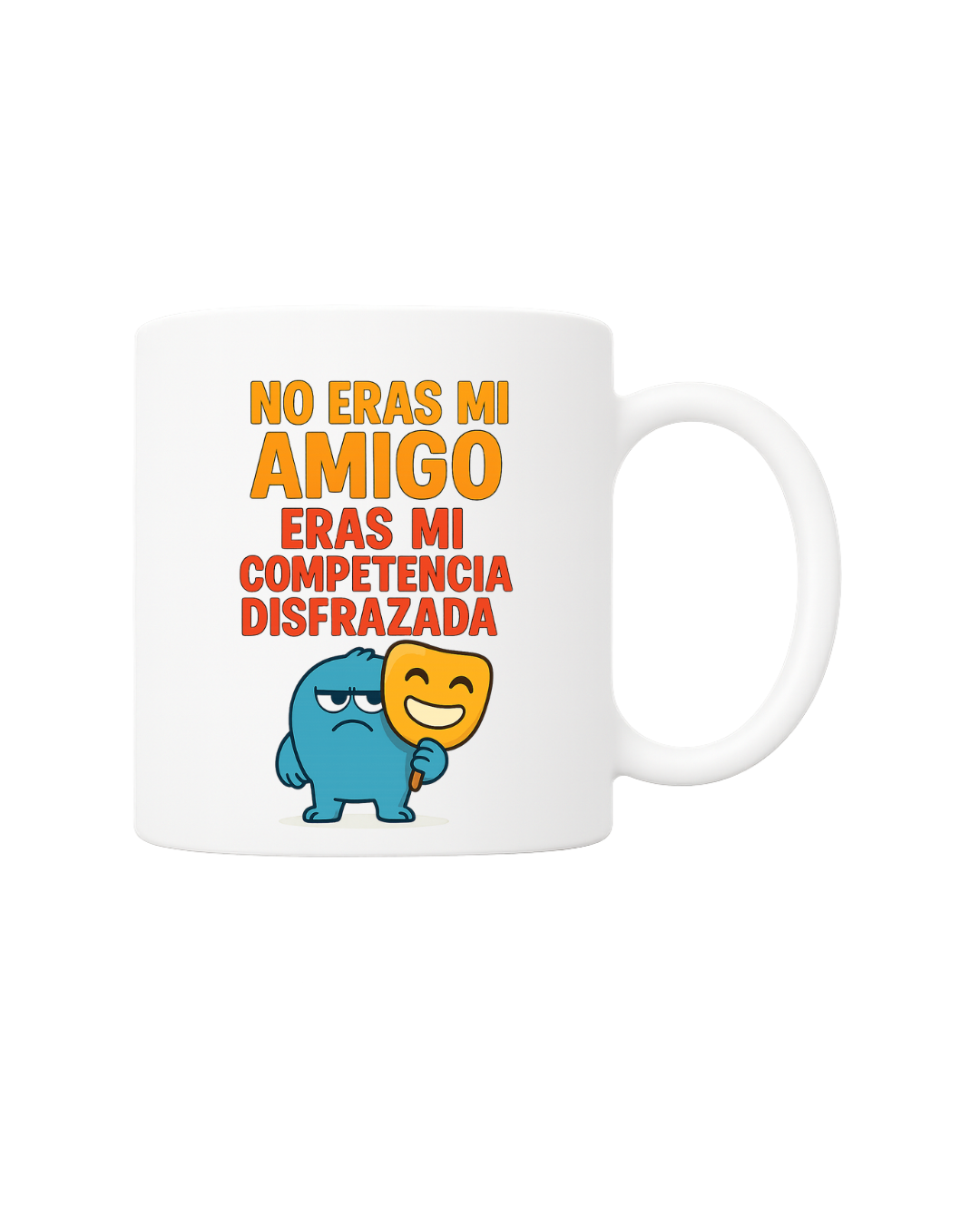 Taza de cerámica con frase divertida
