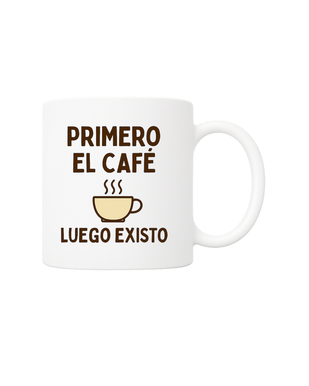 Taza de café con frase motivadora