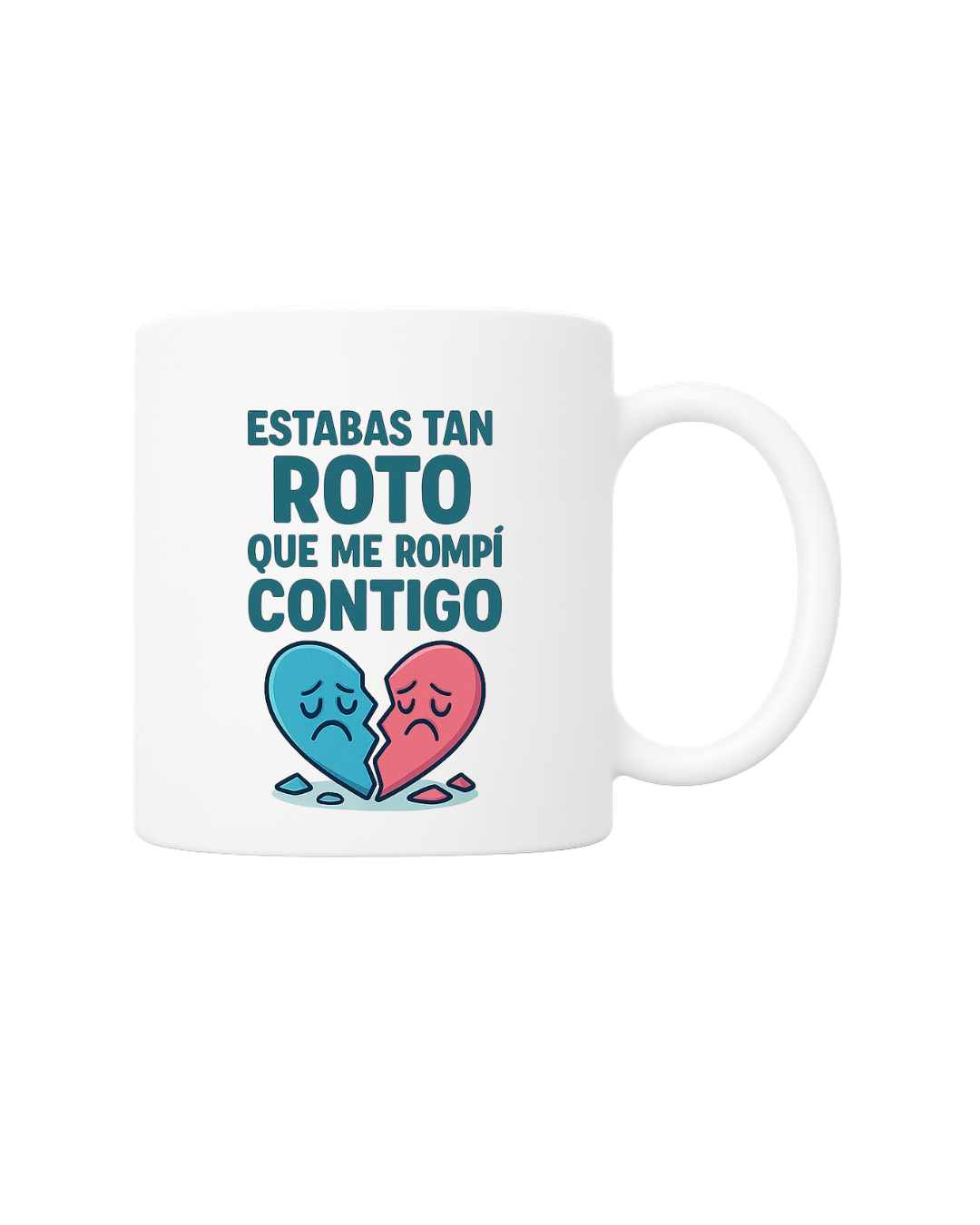 Taza corazón roto