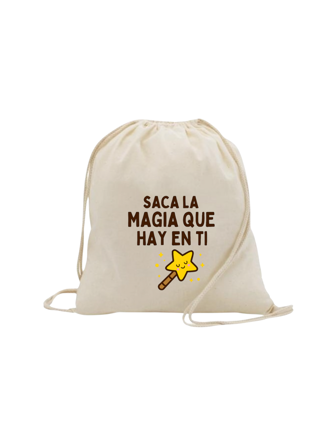 Mochila de tela con diseño mágico