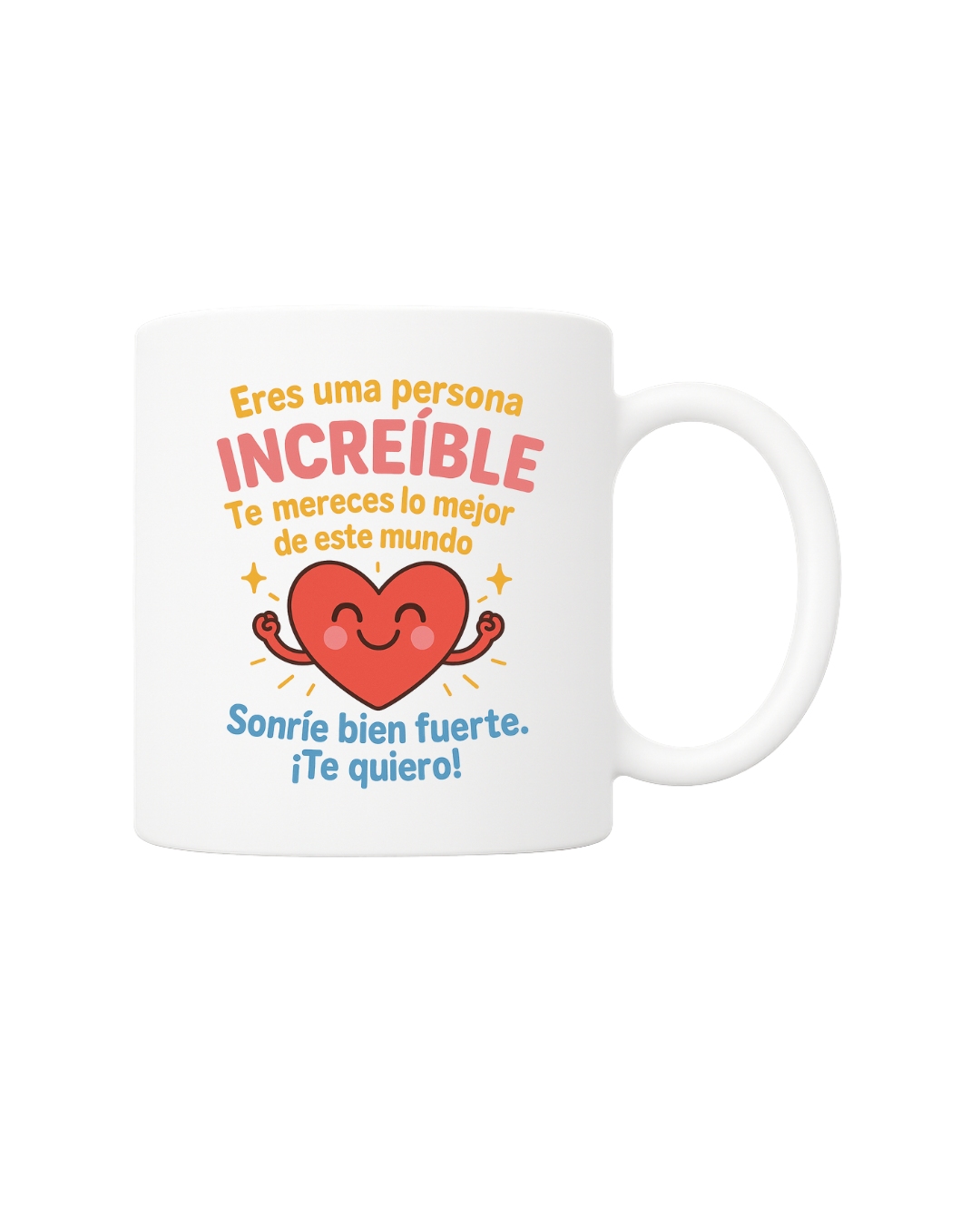 Taza personalizada con mensaje motivacional