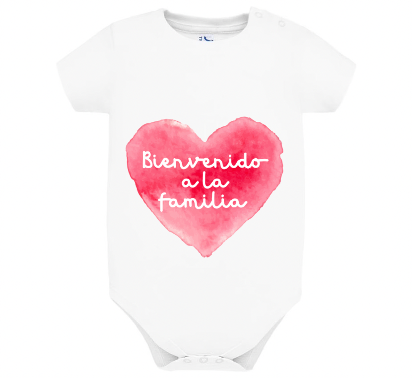 Body de bebé 'Bienvenido a la familia'