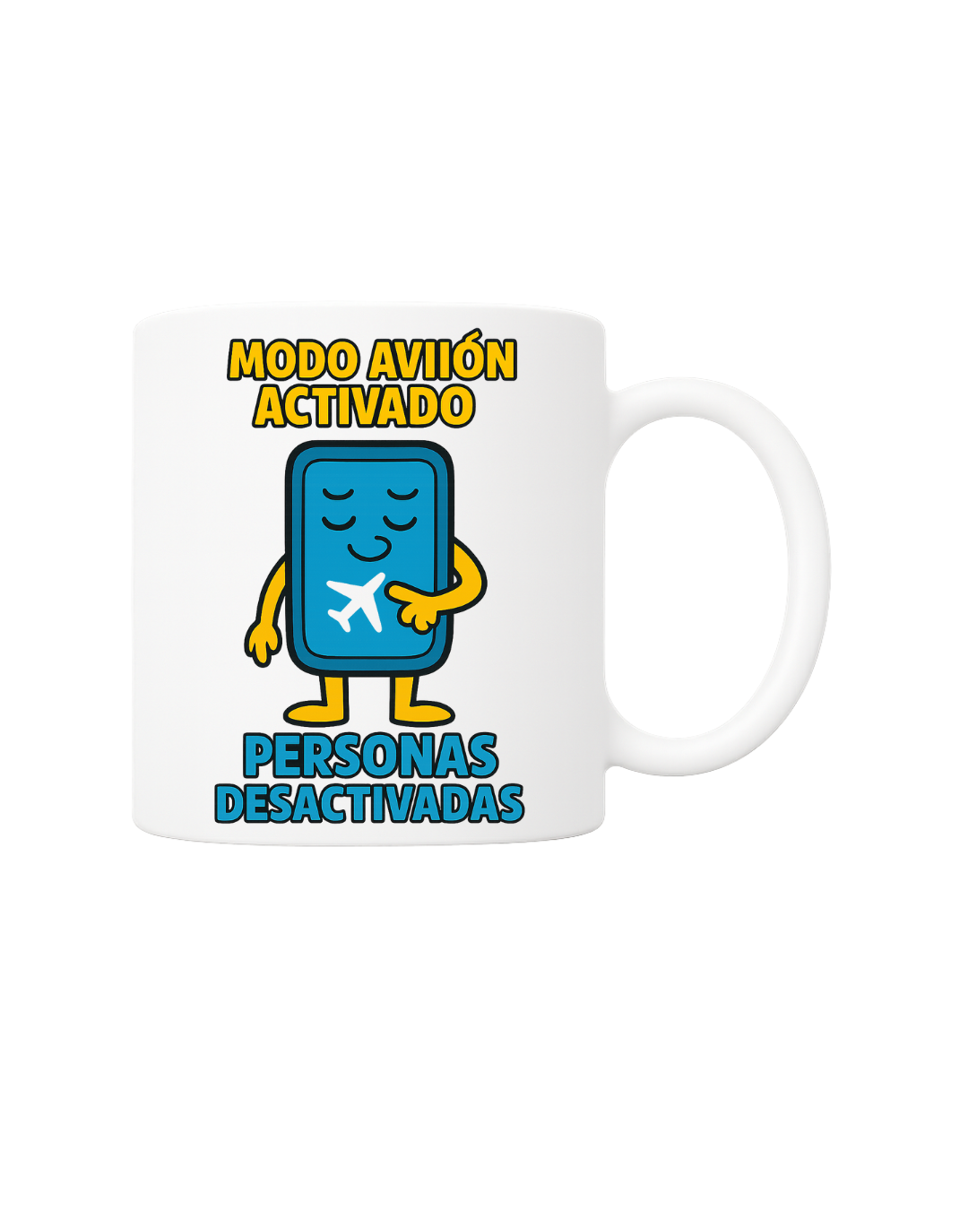 Taza modo avión activado