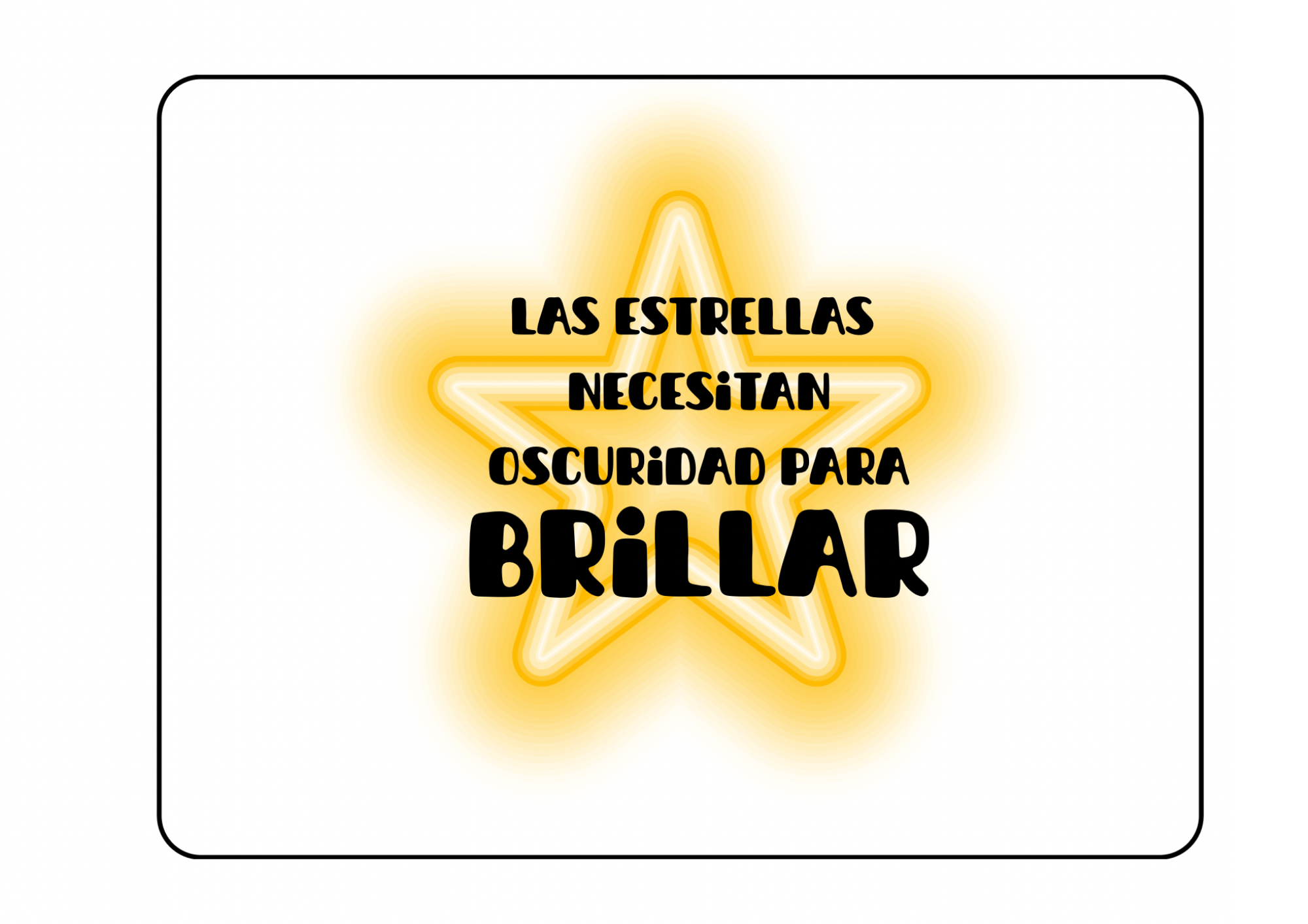 Alfombrilla motivacional con estrella