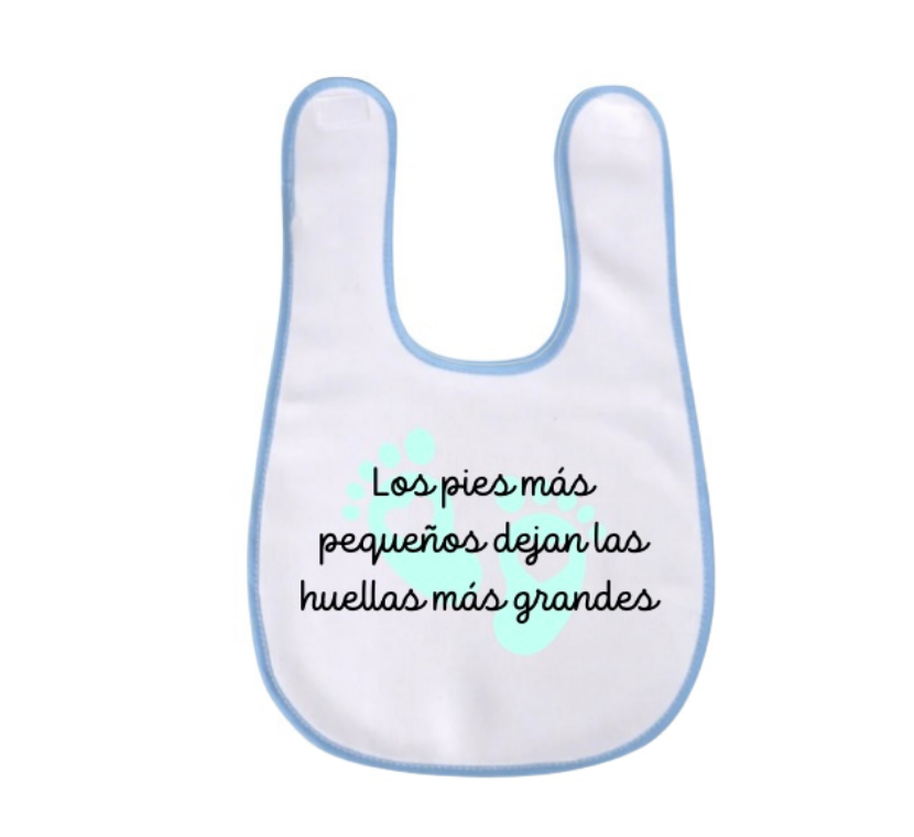 Babero con mensaje