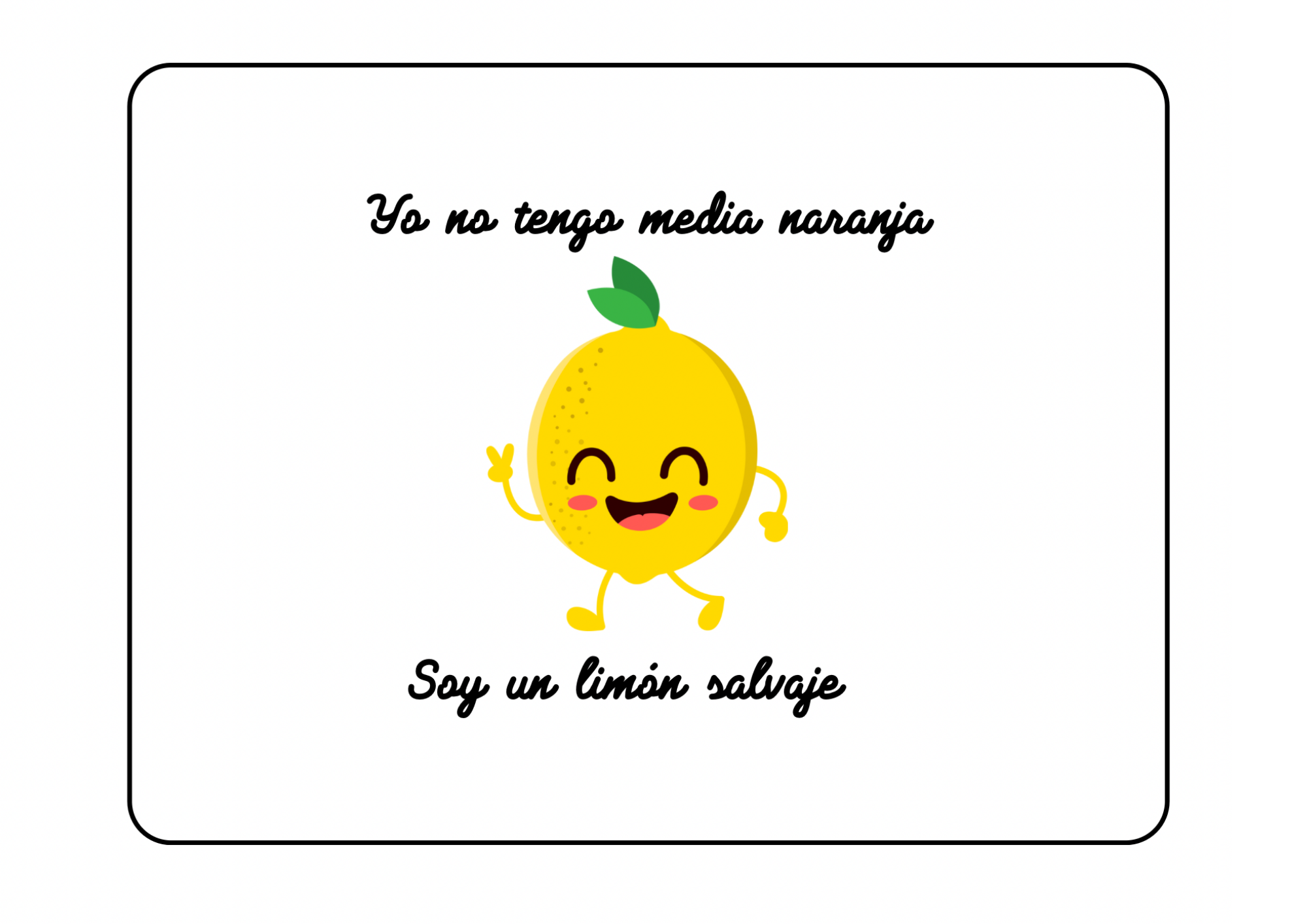 Alfombrilla Tarjeta de limón salvaje