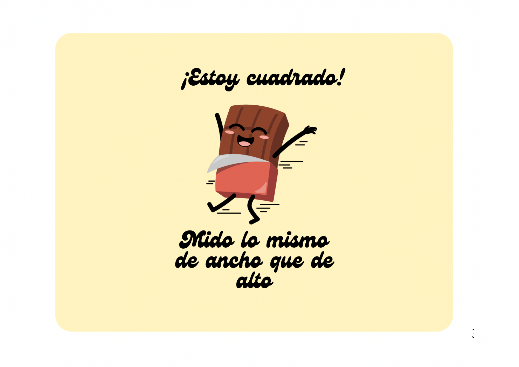 Alfombrilla de Chocolate cuadrado