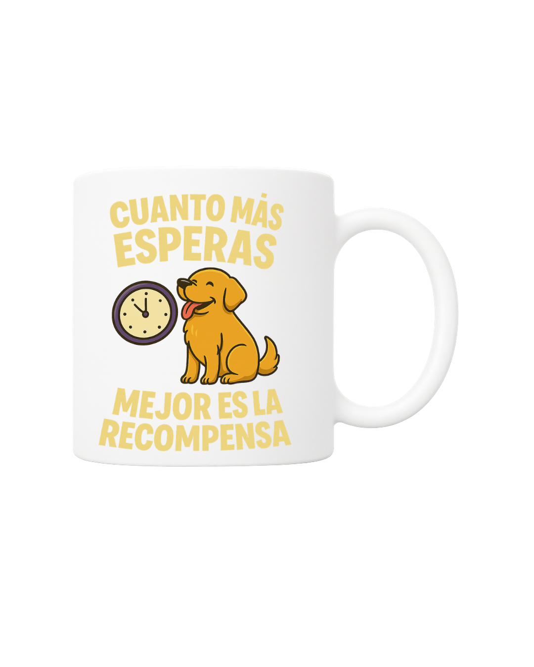 Taza motivacional para amantes de perros
