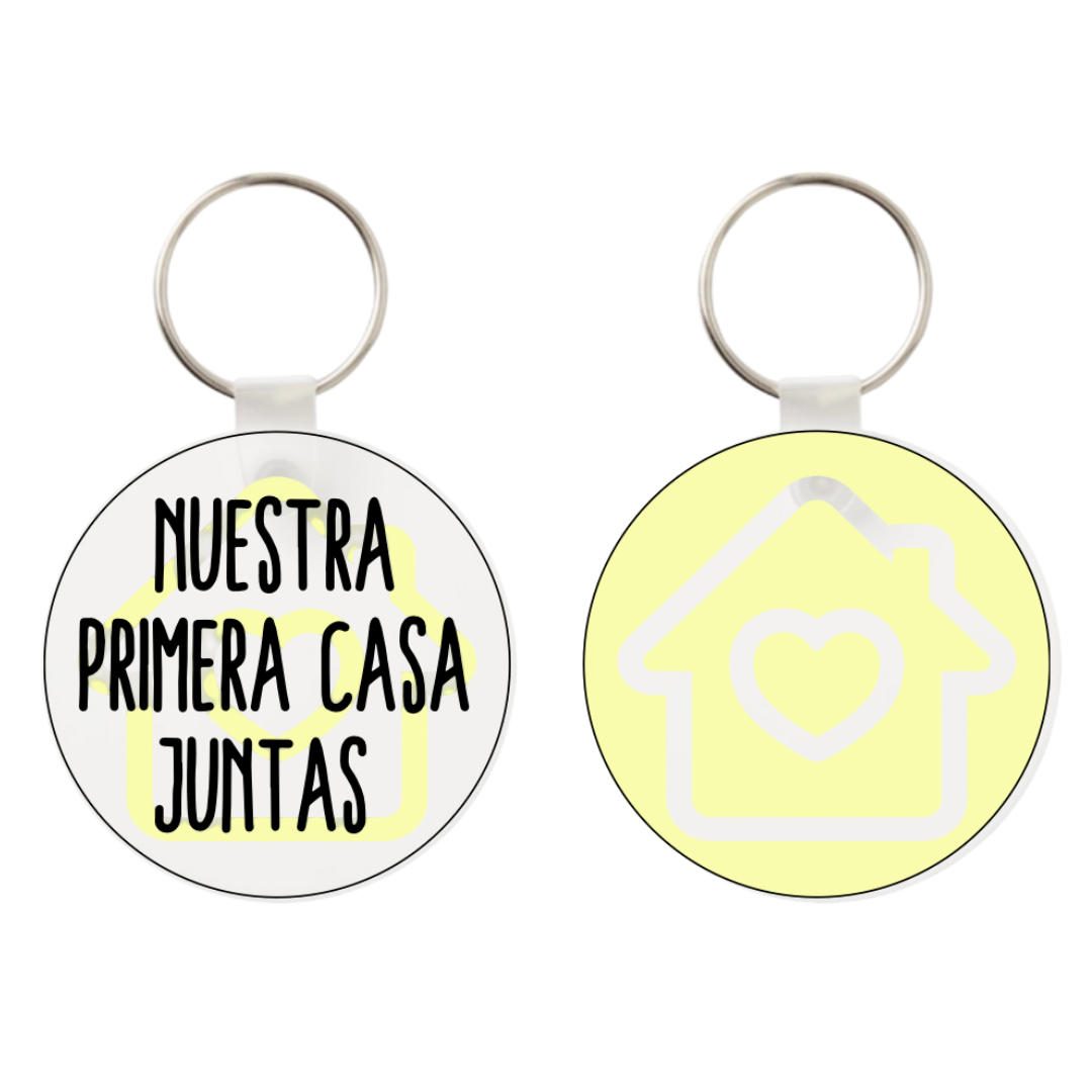 Llavero 'Nuestra primera casa juntas'