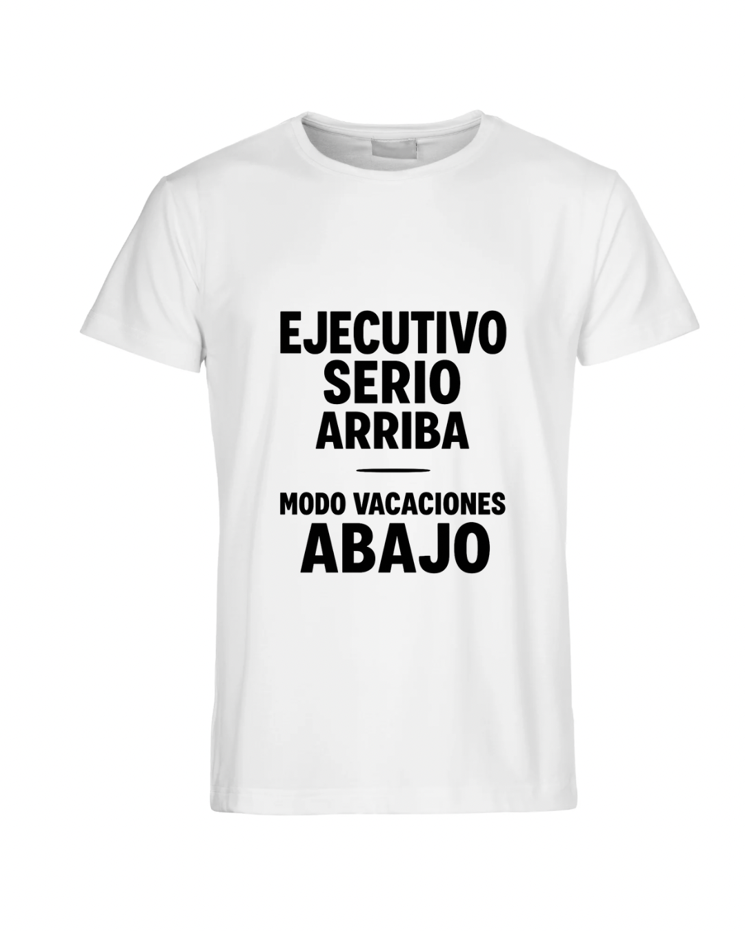 Ejecutivo serio arriba, modo vacaciones abajo 🌴