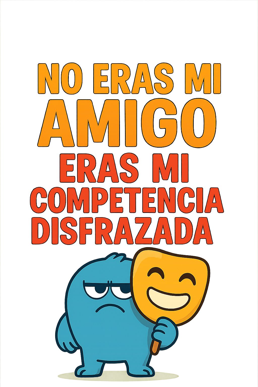 No eras mi amigo, eras mi competencia disfrazada