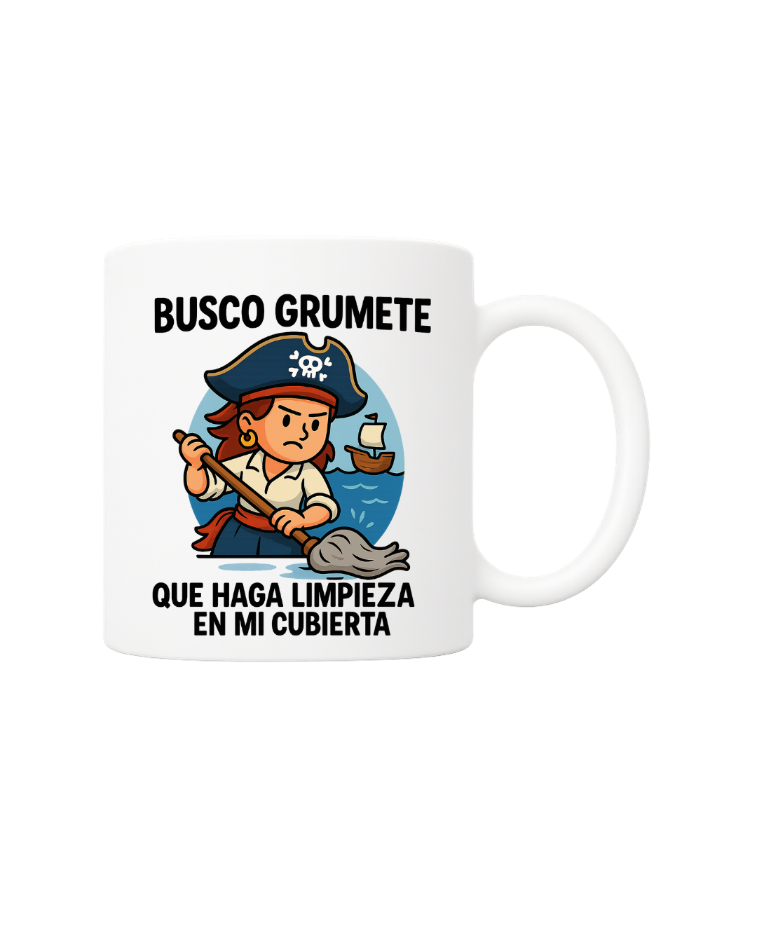 Taza de pirata divertida