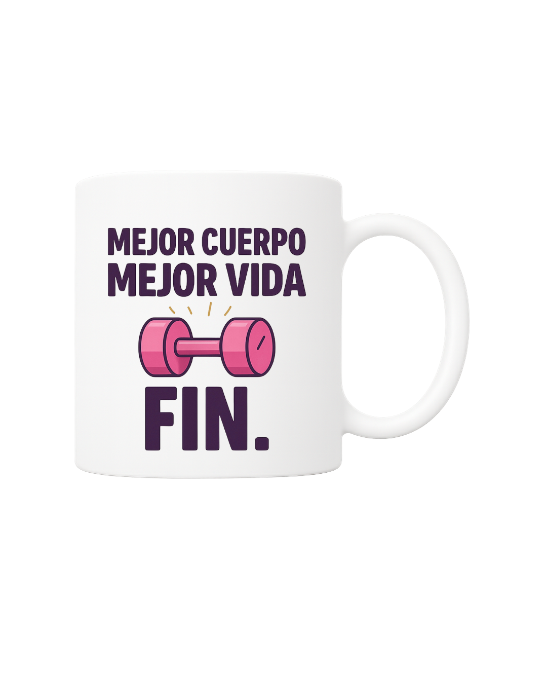 Taza motivacional de fitness