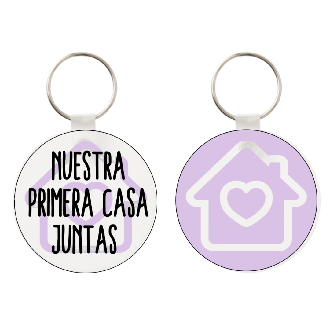 Llavero 'Nuestra primera casa juntas'