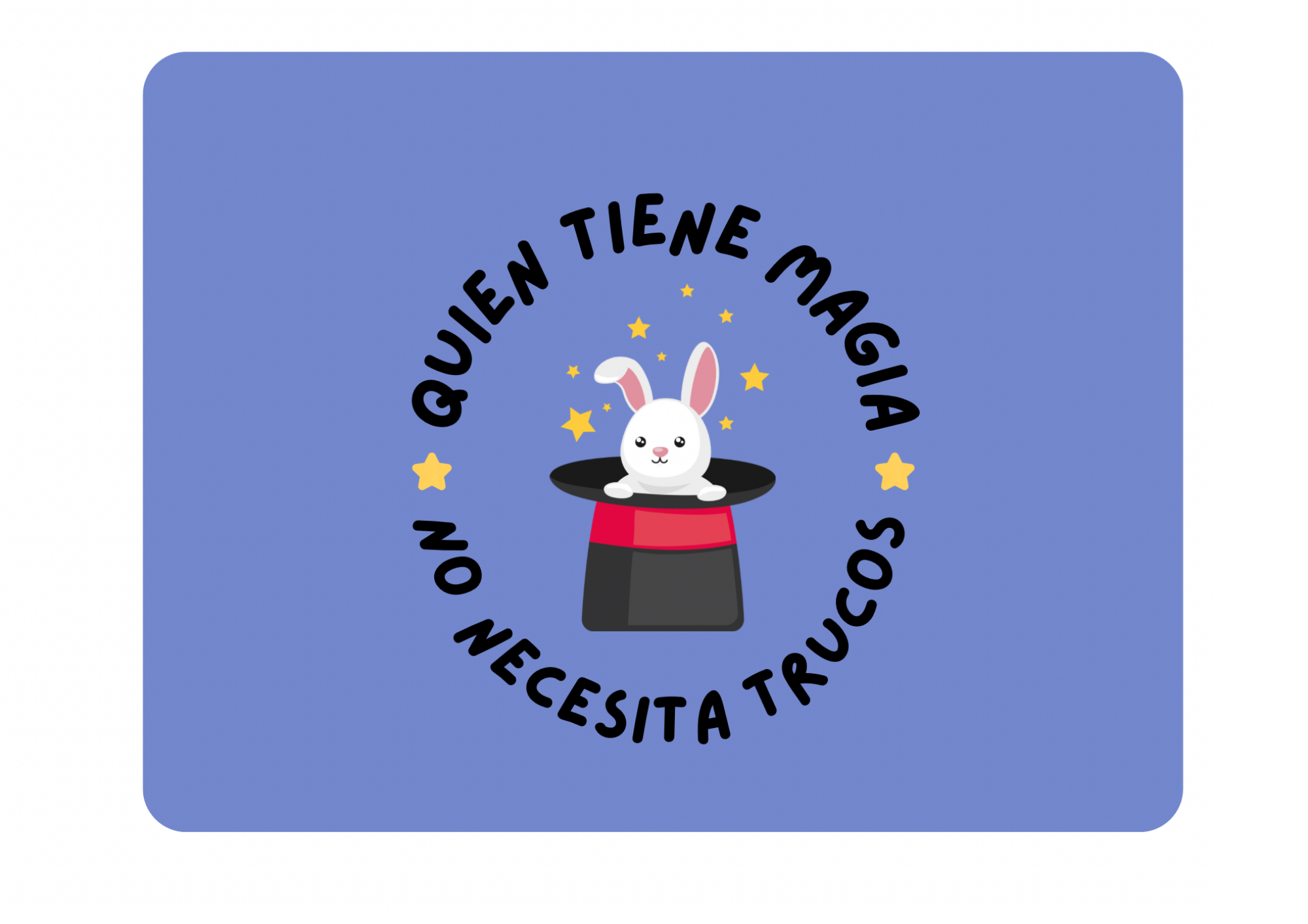 Alfombrilla de magia con conejo