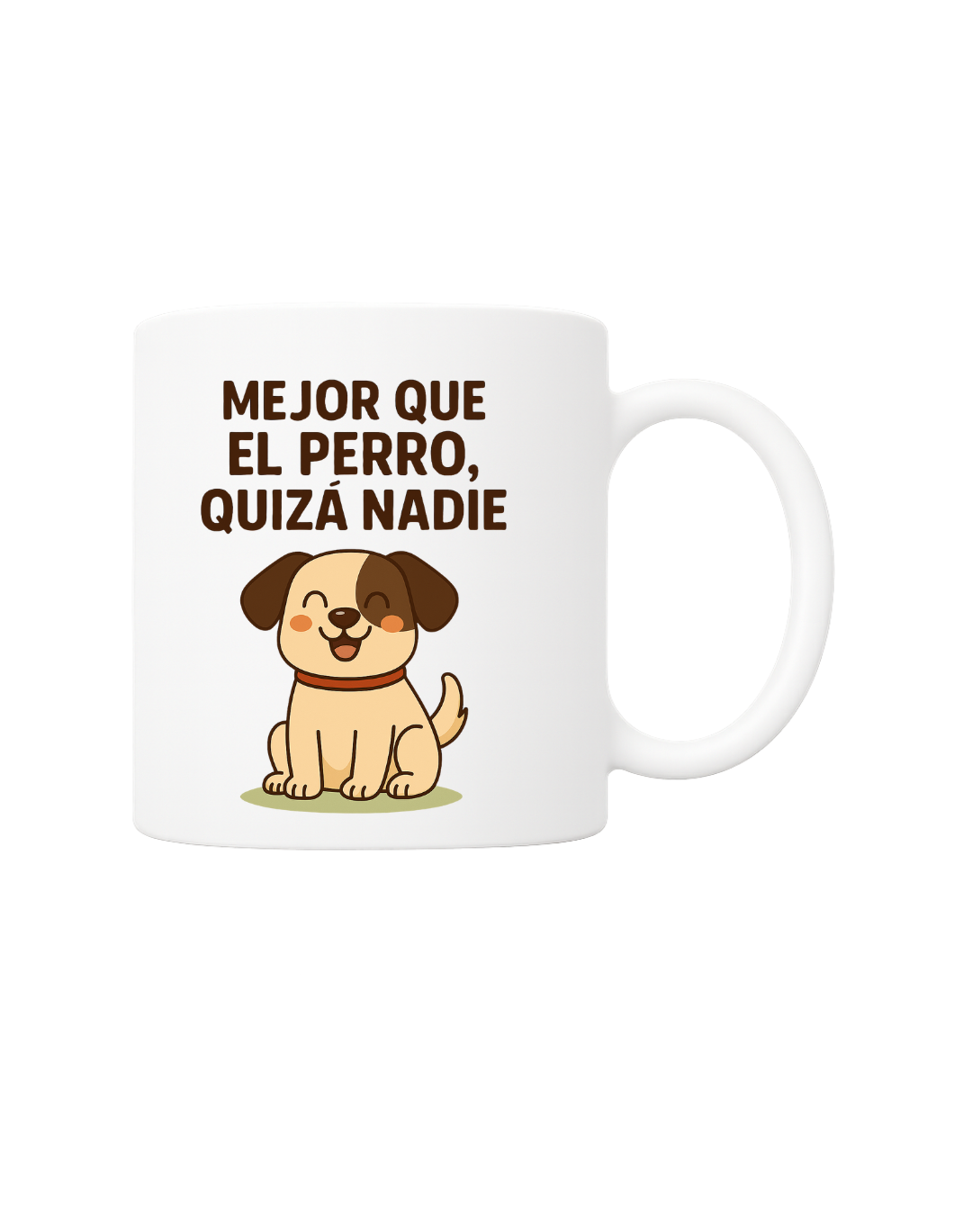 Taza de perro sonriente