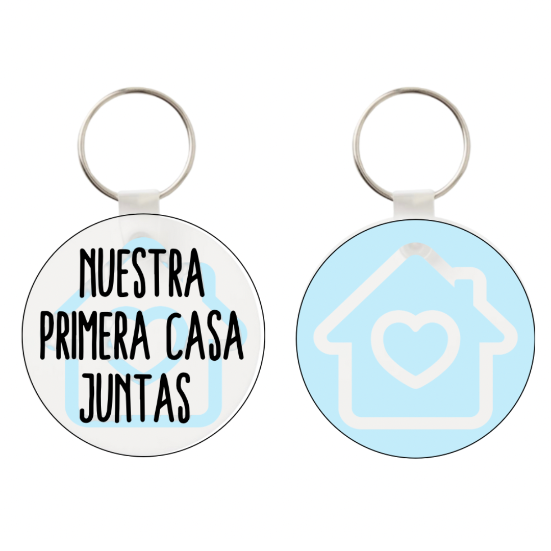 Llavero 'Nuestra primera casa juntas'