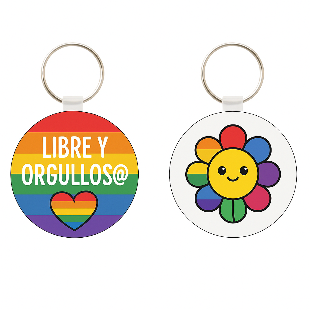 Llavero arcoíris orgullo