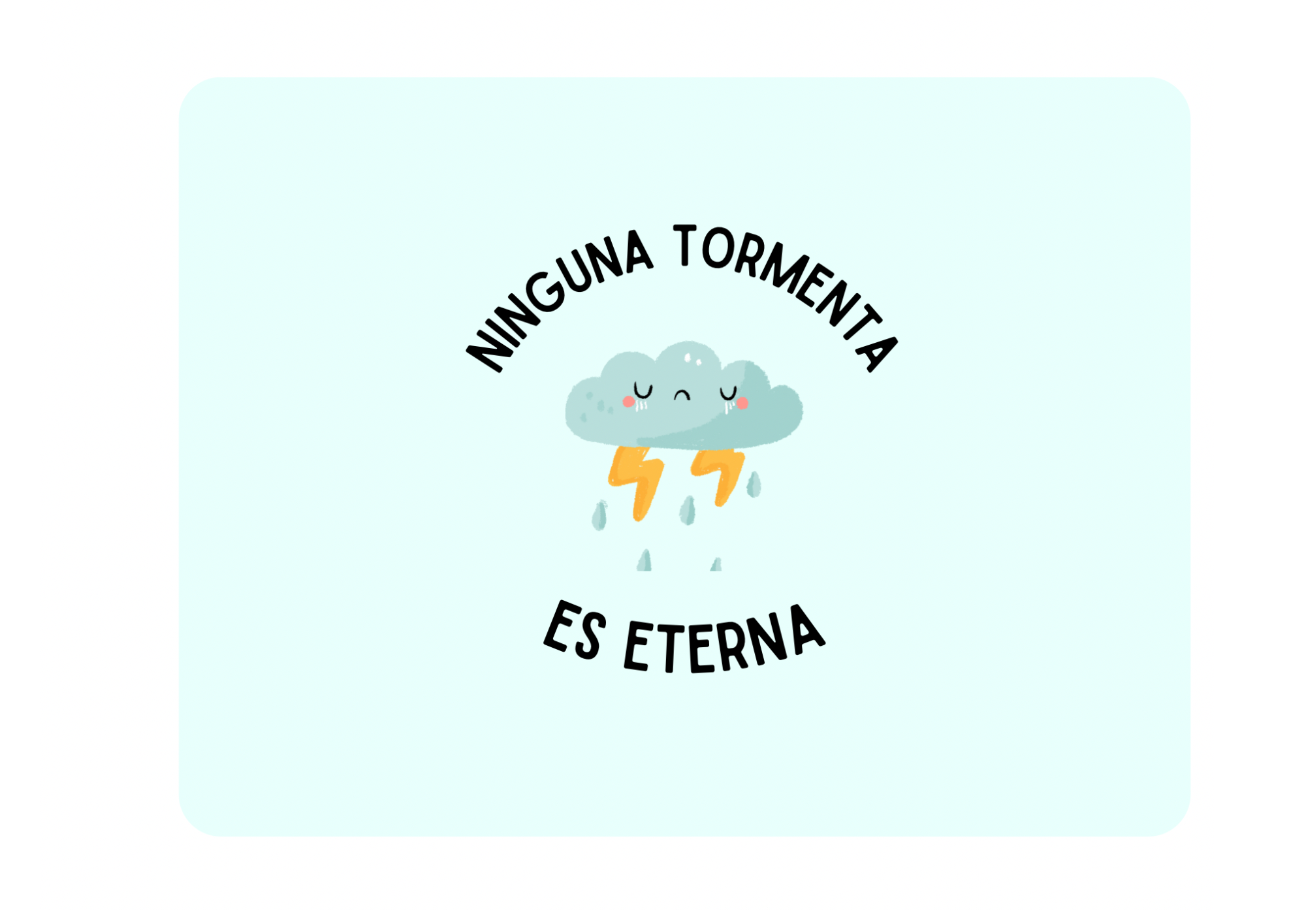 Alfombrilla ninguna tormenta es eterna
