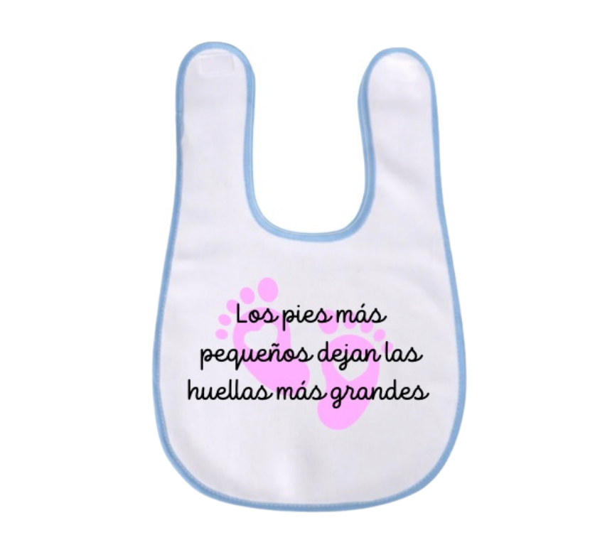 Babero con mensaje