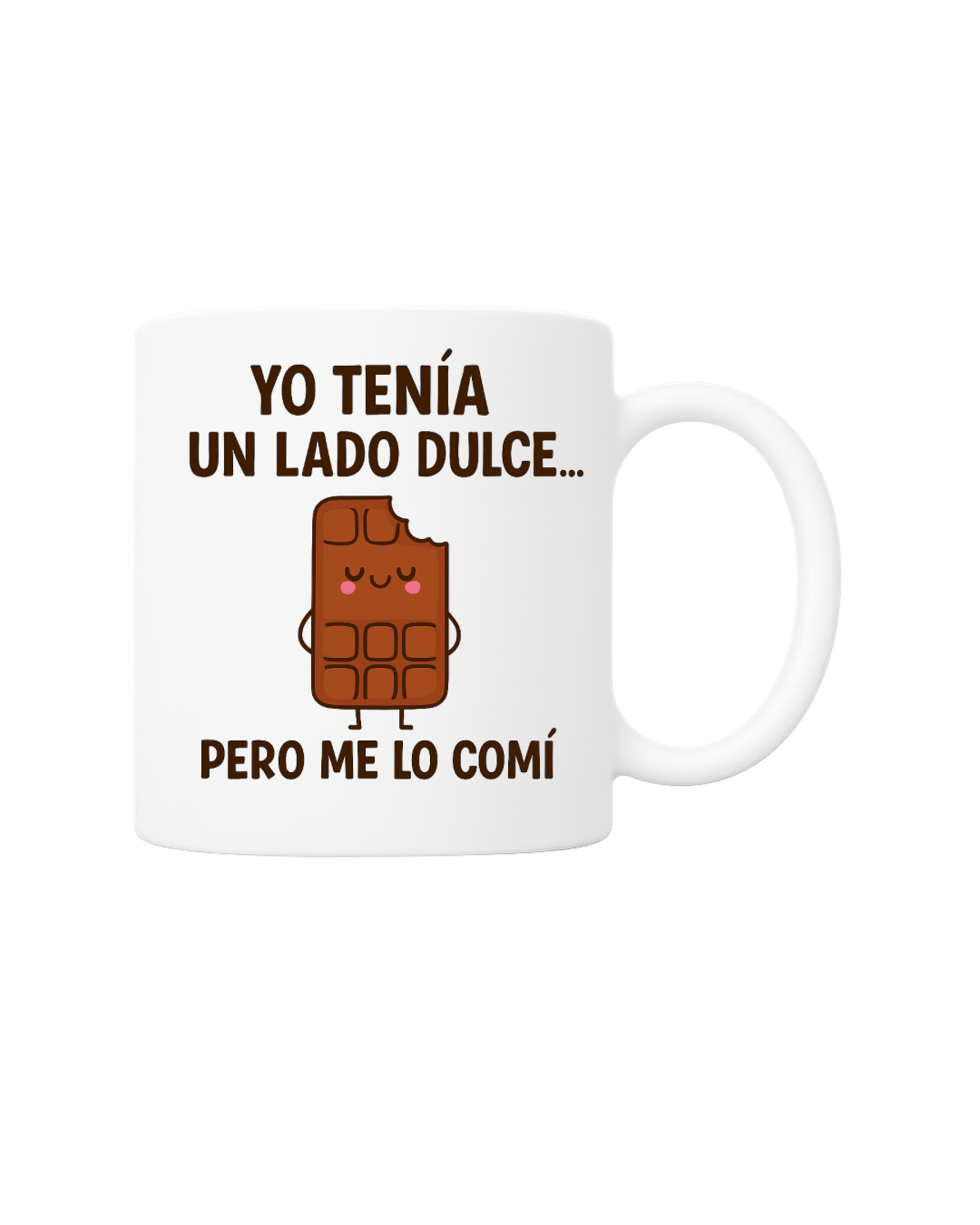 Taza divertida de chocolate